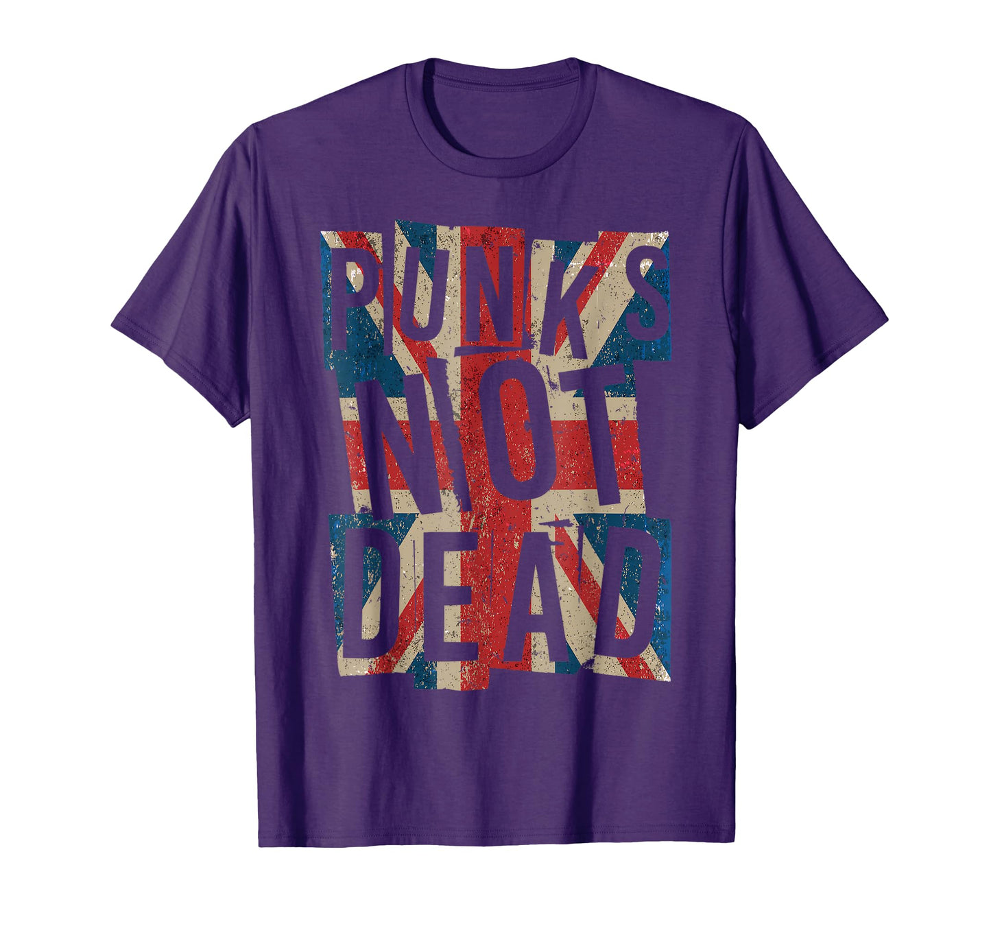 Punks Not Dead - Vintage - UK London Flag - Punk Is Not Dead T-Shirt