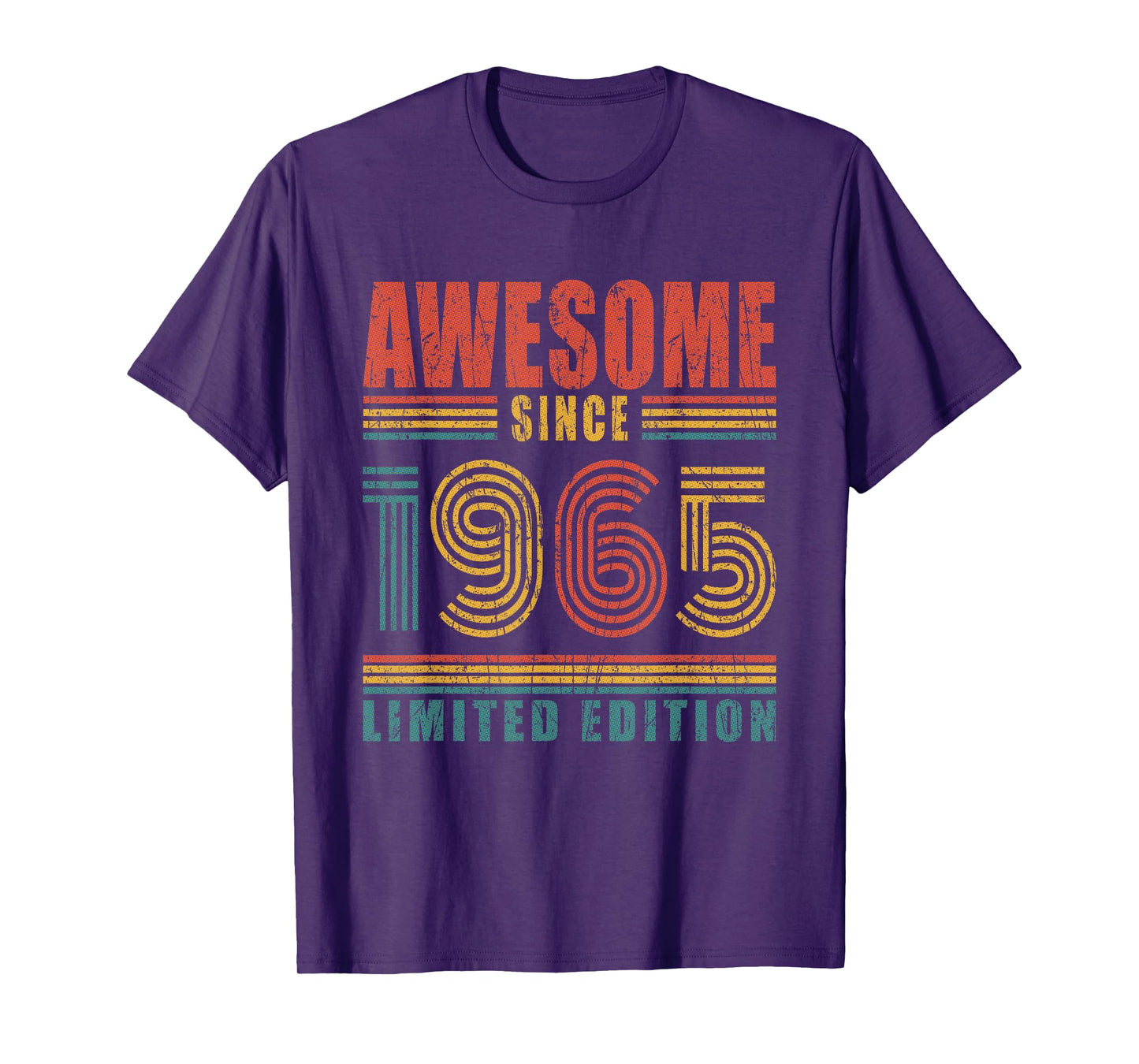 60th Birthday Awesome Since 1965 Vintage 60 Birthday T-Shirt