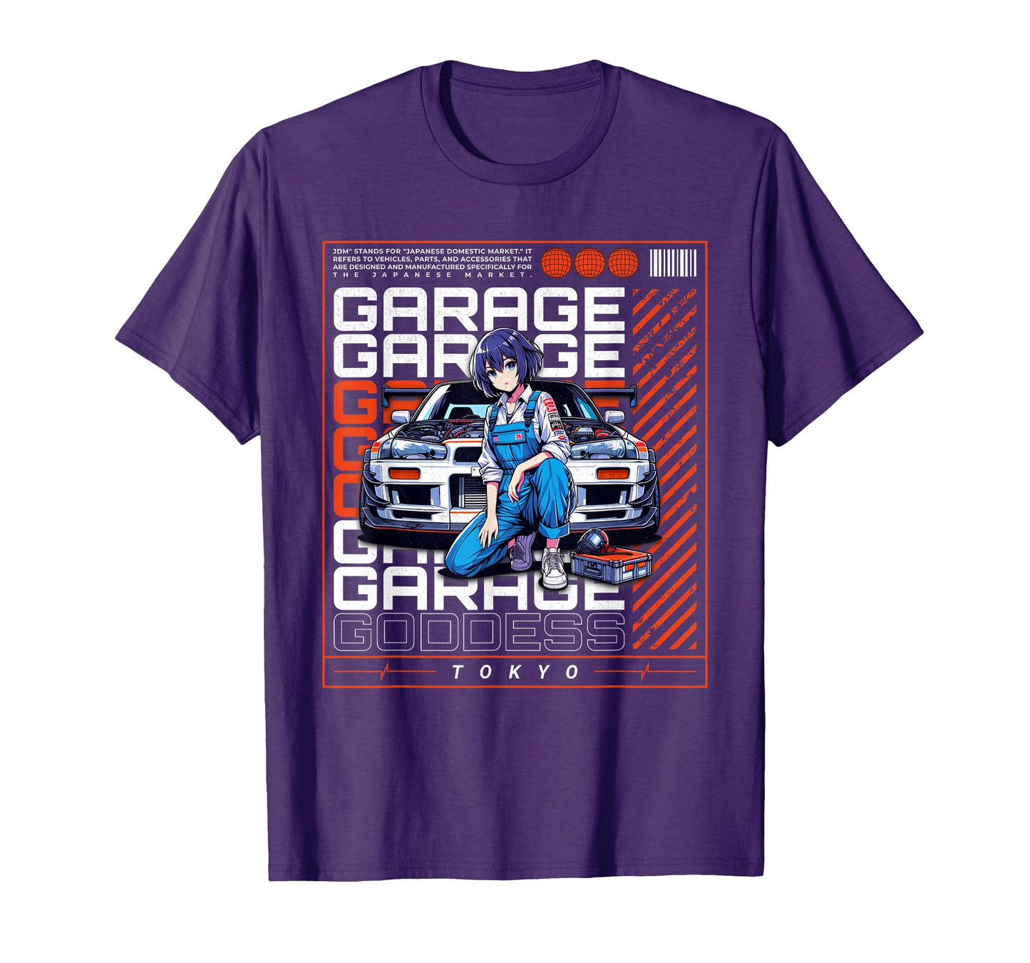 JDM Tokyo Japan Drift Race Car Tuning Retro Vintage Graphic T-Shirt