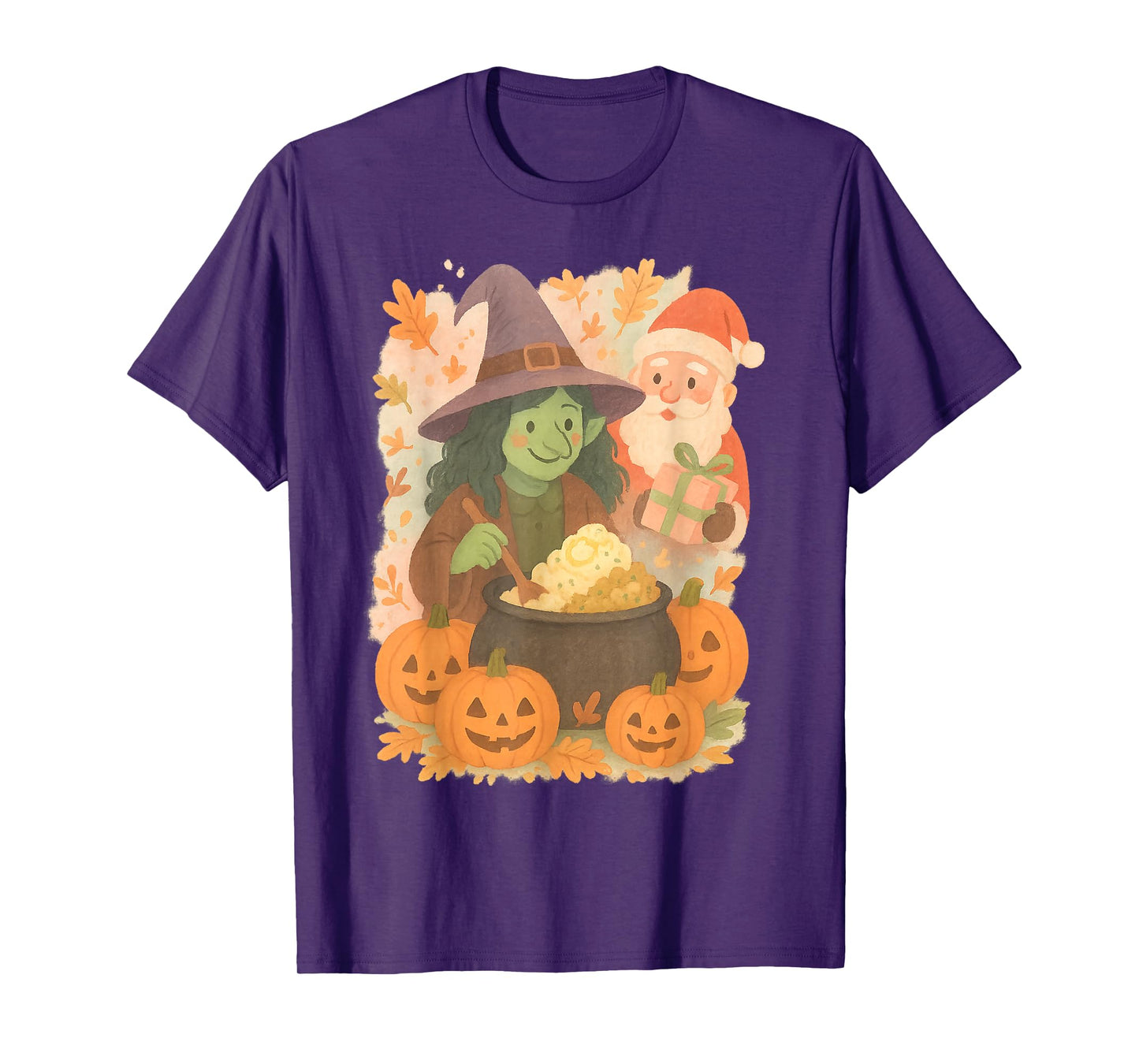Whimsical Witch Gift for Halloween Thanksgiving Christmas T-Shirt
