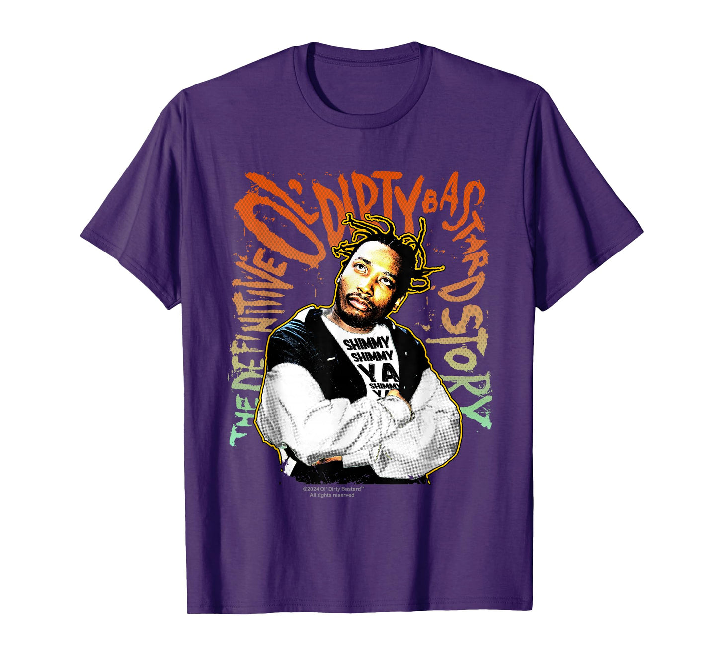 ODB Ol Dirty Ba--ard Shimmy Ya Retro 90s Hip Hop Rap Style T-Shirt