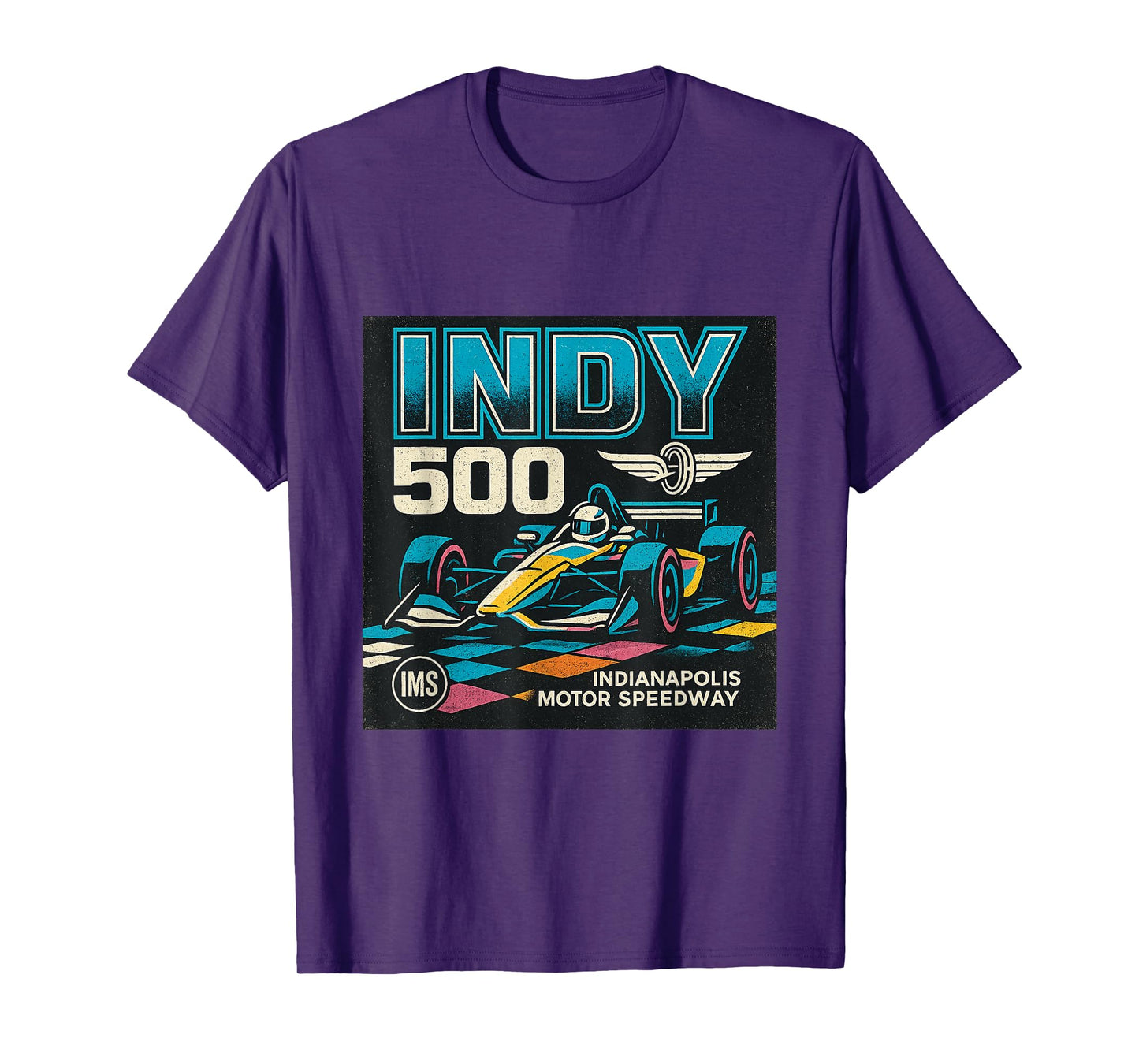 Indy 500 Vintage Race Car Art T-Shirt