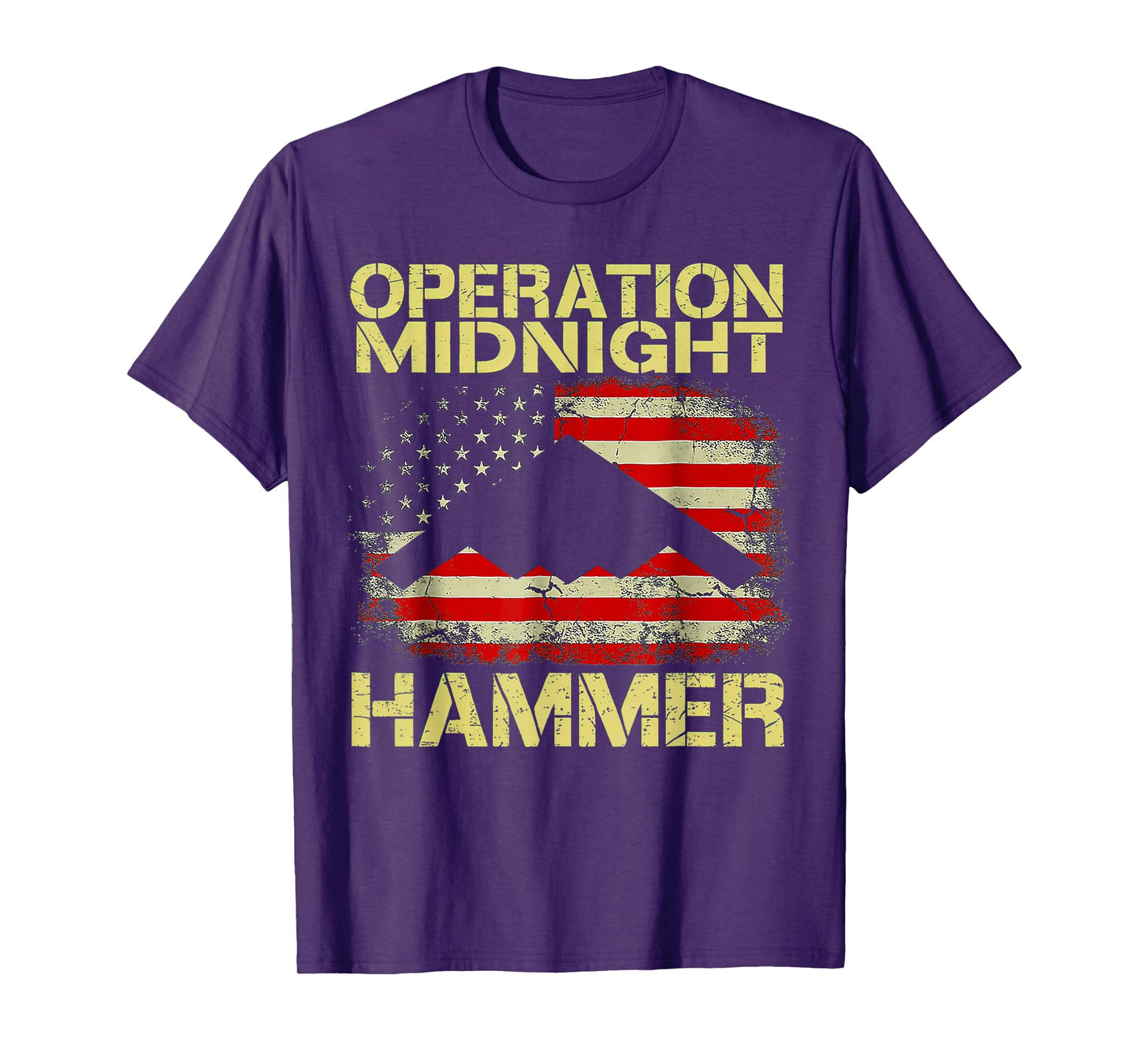 Retro Operation Midnight Hammer with American Flag T-Shirt