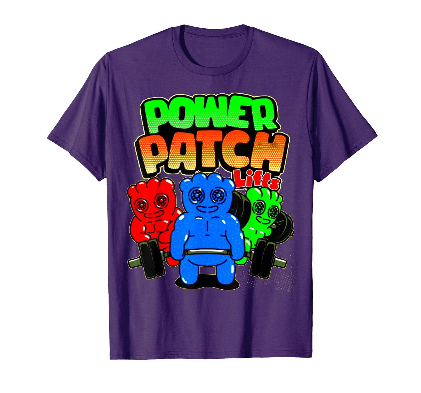 Funny Power Patch Lifts Weightlifting Bodybuilding Workout T-Shirt
