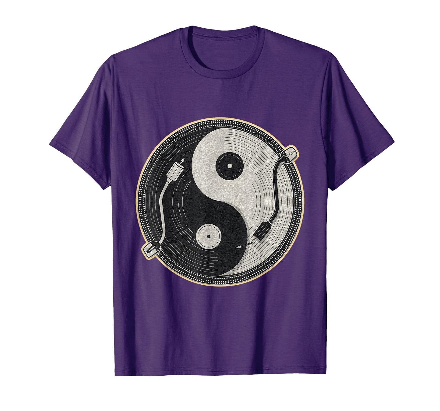 Yin Yang Shirt Vinyl Record Player Collector Music Lover T-Shirt