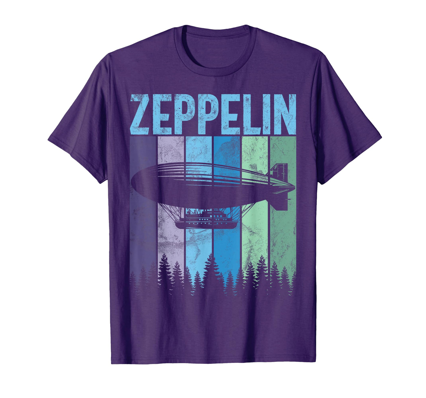 Retro Zeppelin 70s 80s Dirigible Airship Zepelin Zepplin T-Shirt
