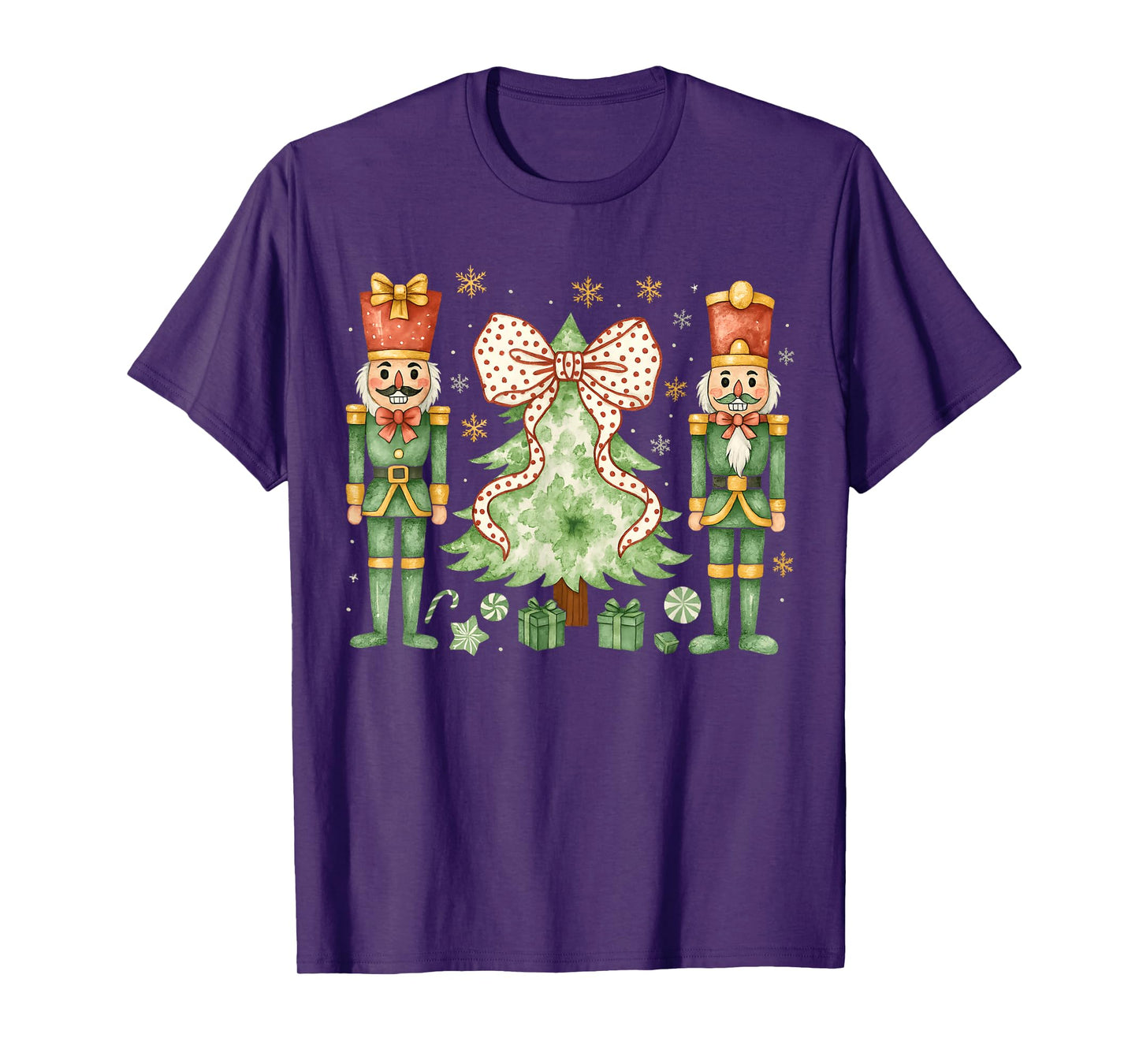Merry Christmas Tree Nutcracker Ballet Dance Women Kids Girl T-Shirt