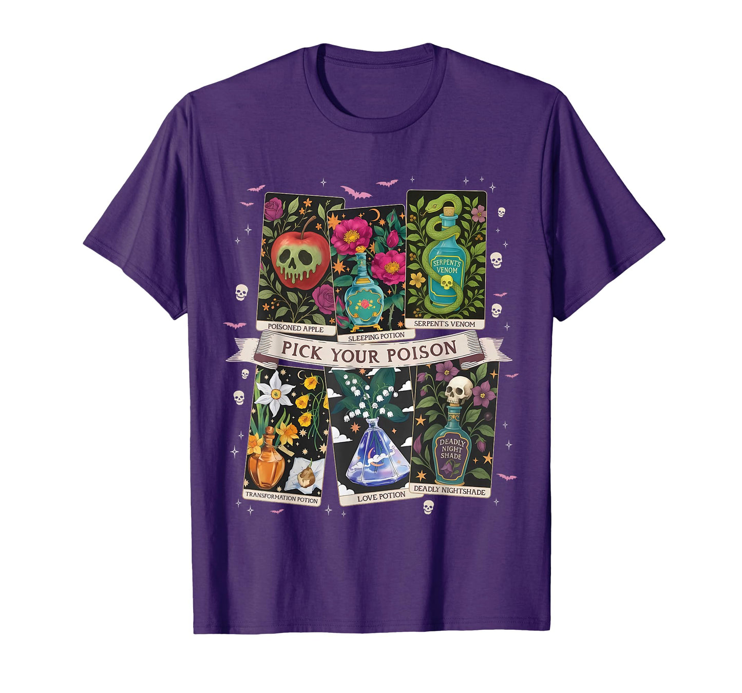 Pick Your Poison's Funny Drink Me Potion's Happy Halloween T-Shirt
