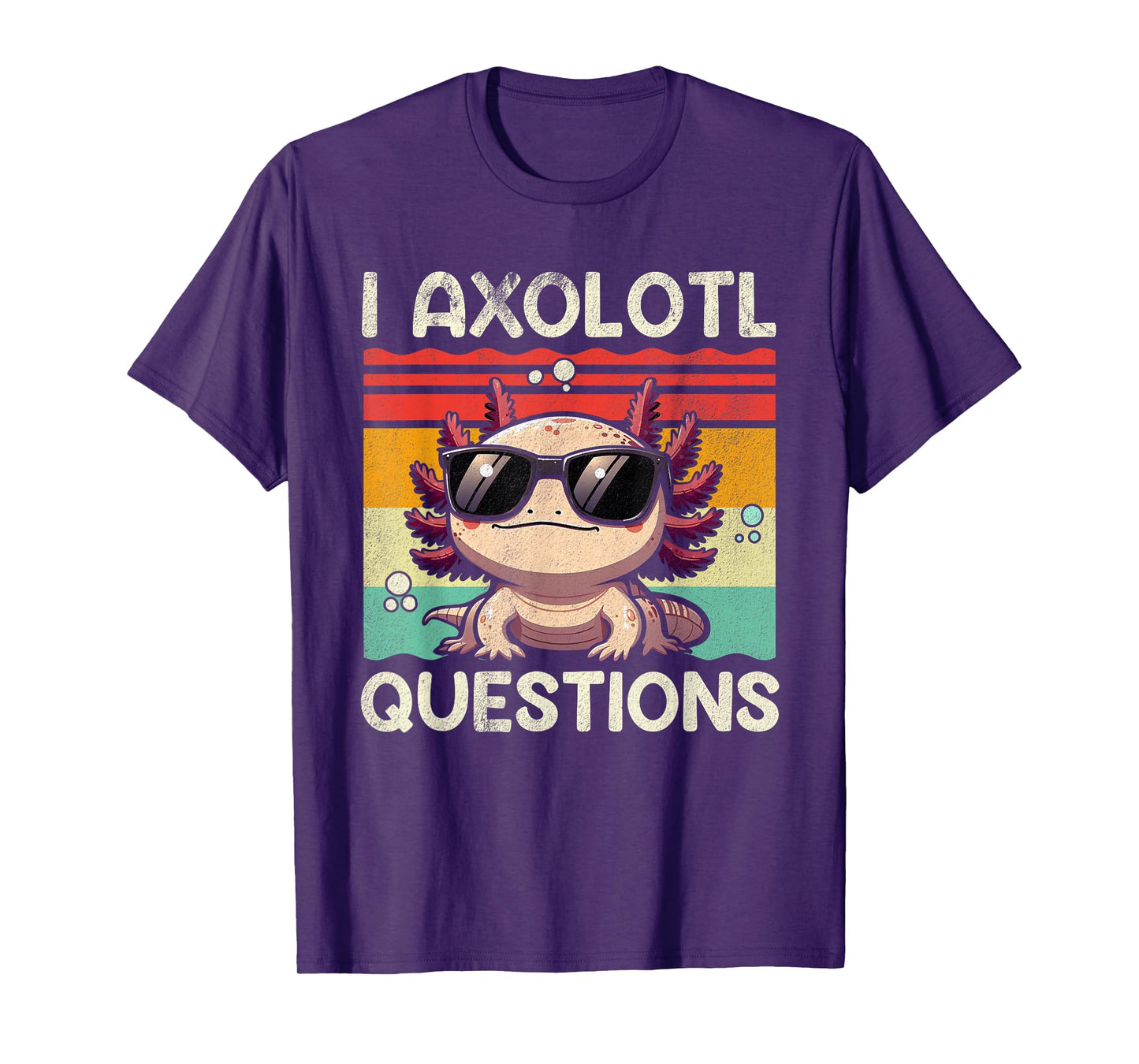 I Axolotl Questions Shirt Adults Youth Kids Retro Vintage T-Shirt
