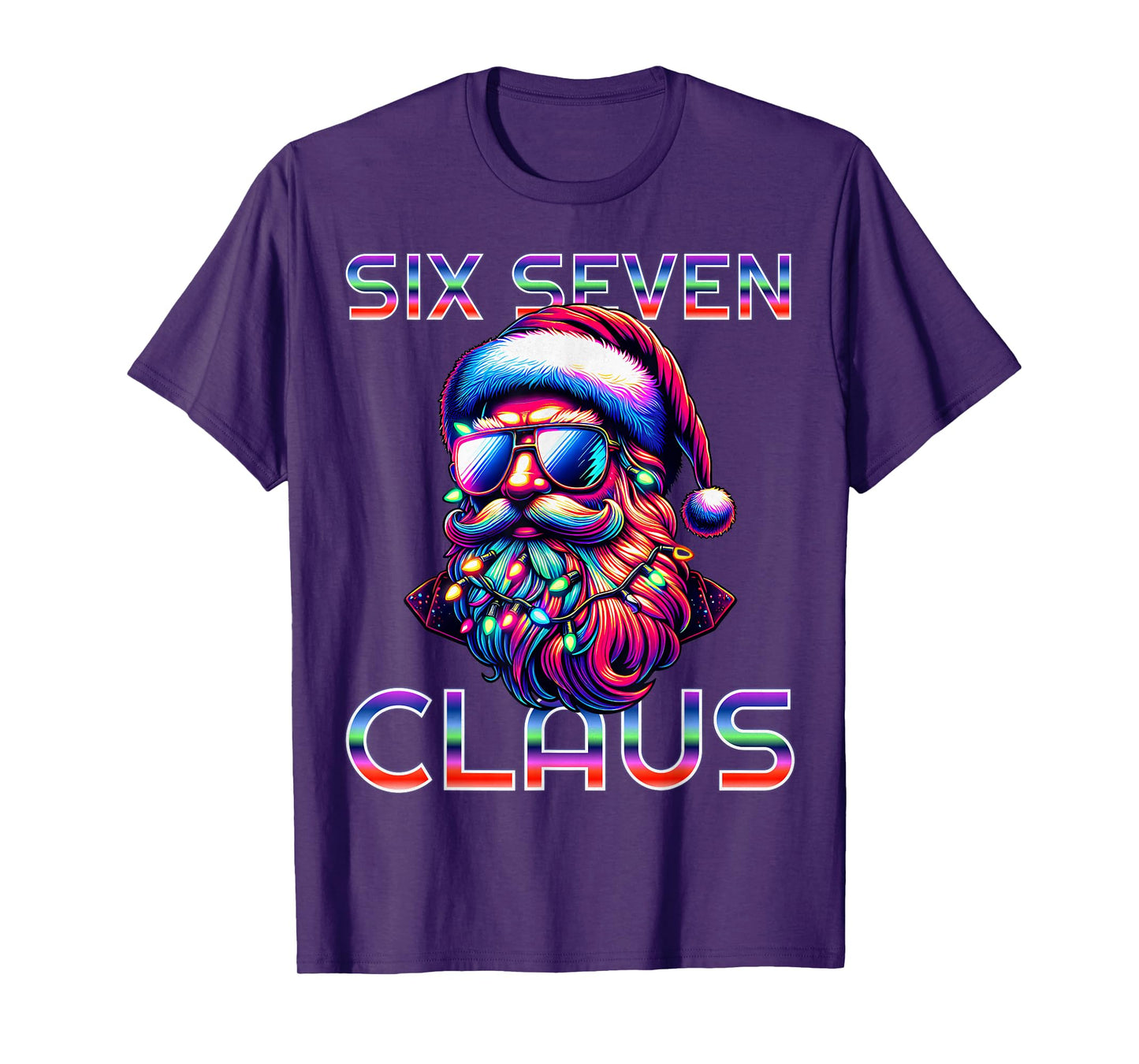 67 Christmas Funny Six Seven Meme Brainrot Santa Claus Boys T-Shirt