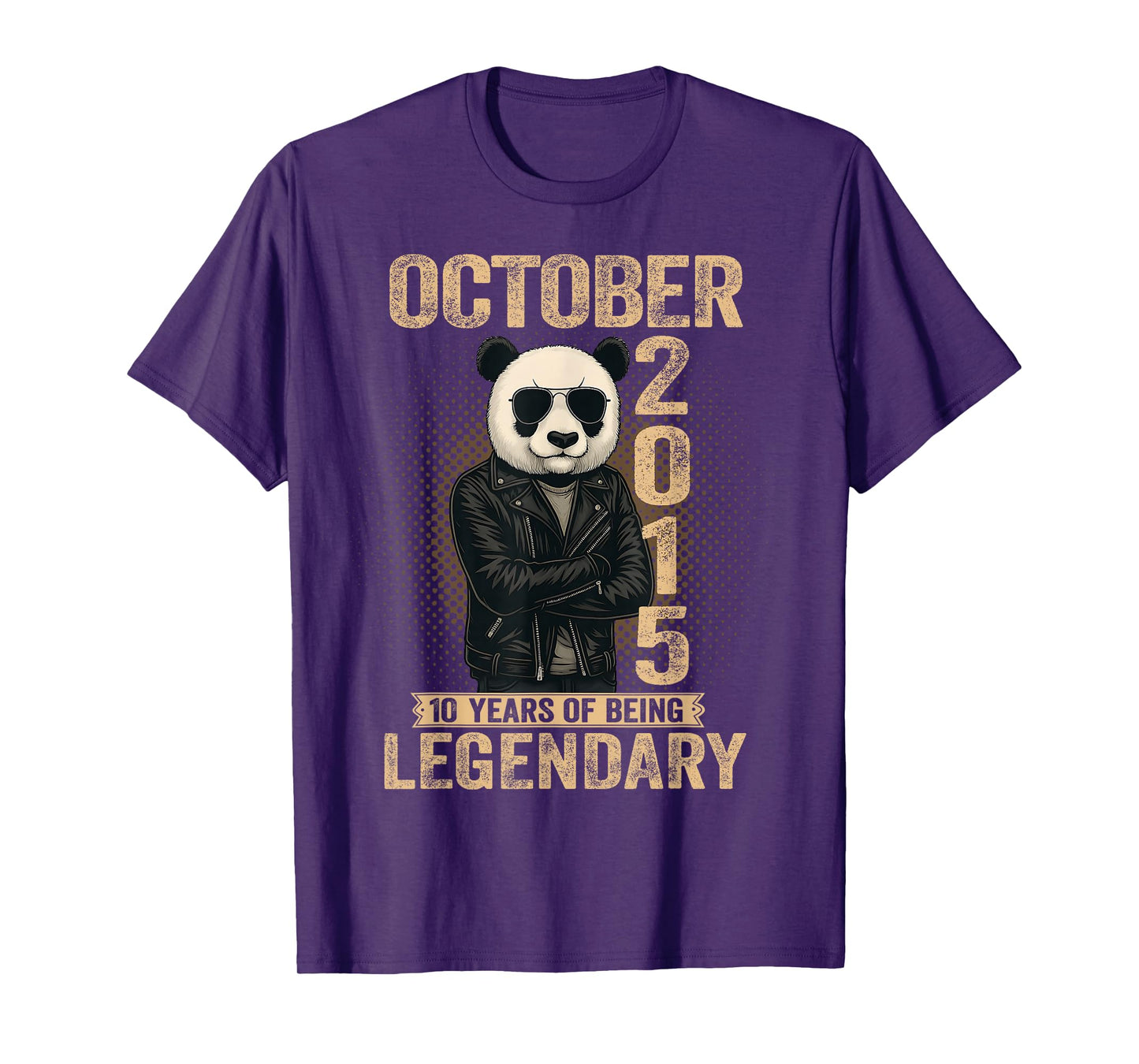 October 10th Birthday Men Women 2015 Awesome Panda Lovers T-Shirt