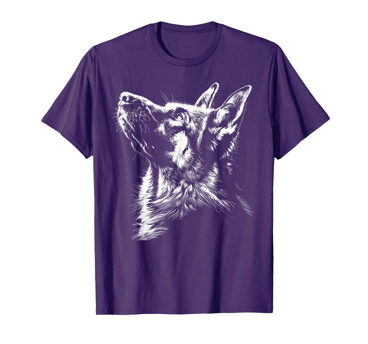 German Shepherd Silhouette Graphic German Shepherd Dog Lover T-Shirt