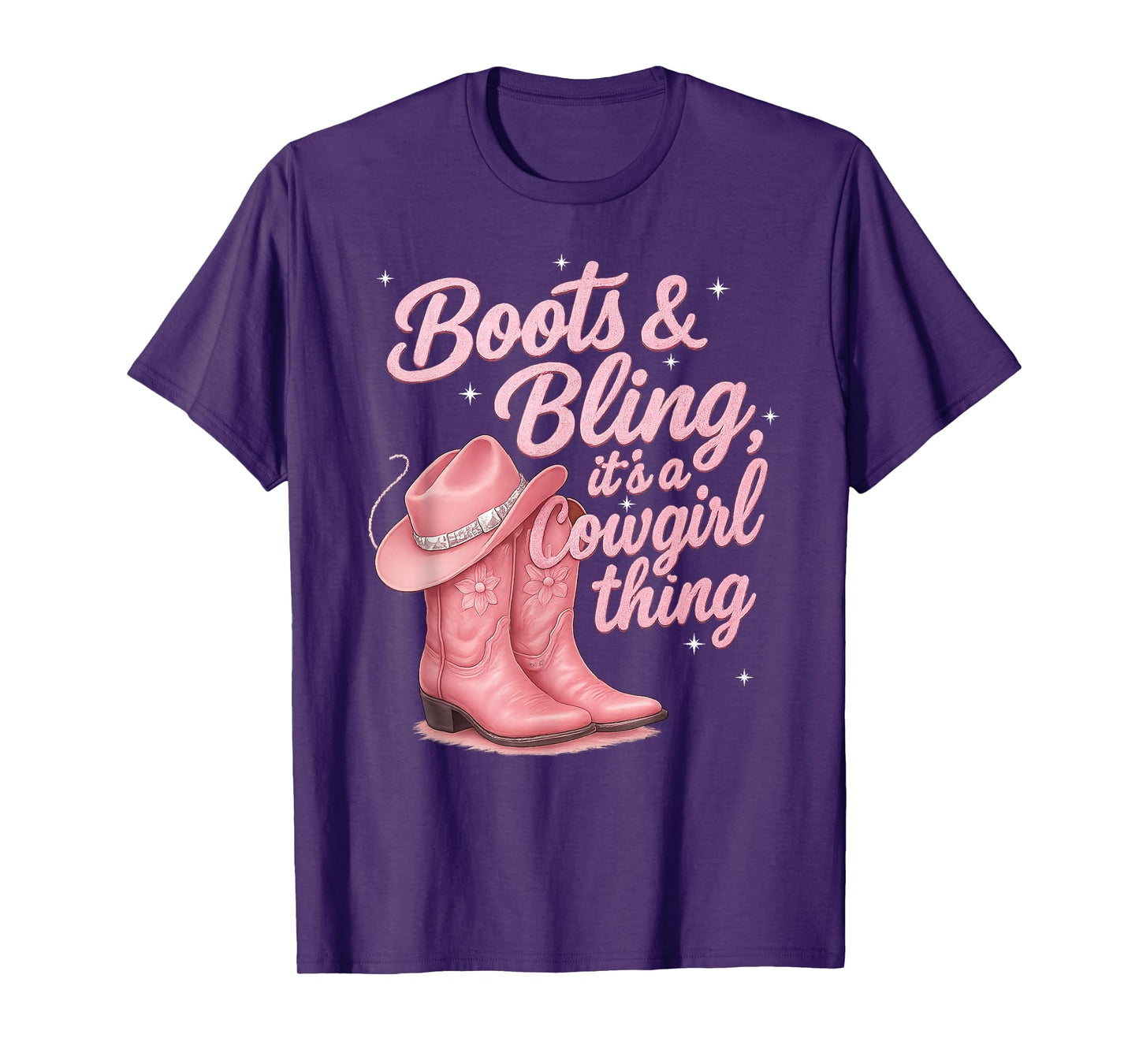 Funny Cowgirl Boots And Bling It's a Cowgirl Thing T-Shirt