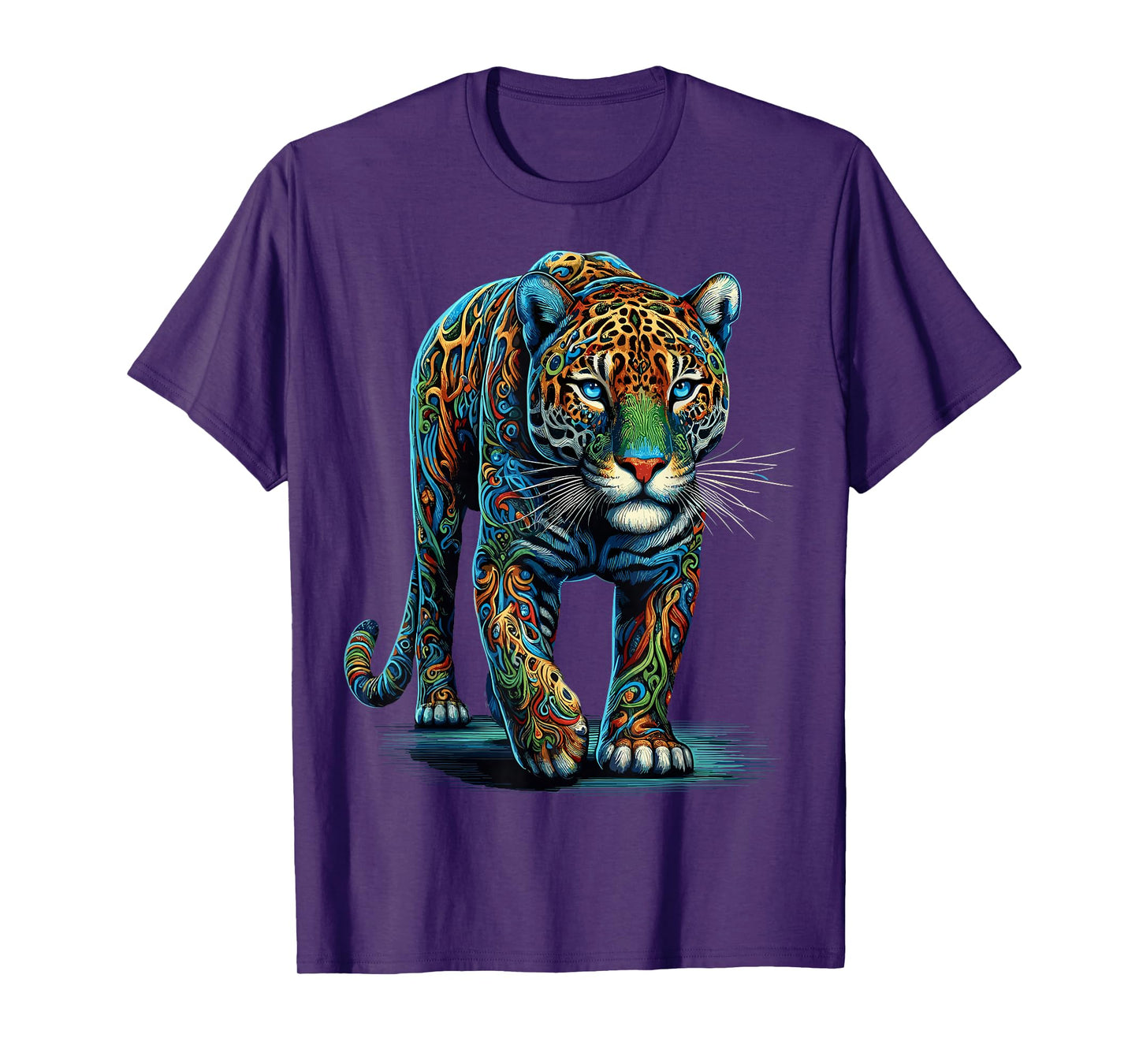 Jaguar Colorful Animal Zoo Jaguars T-Shirt