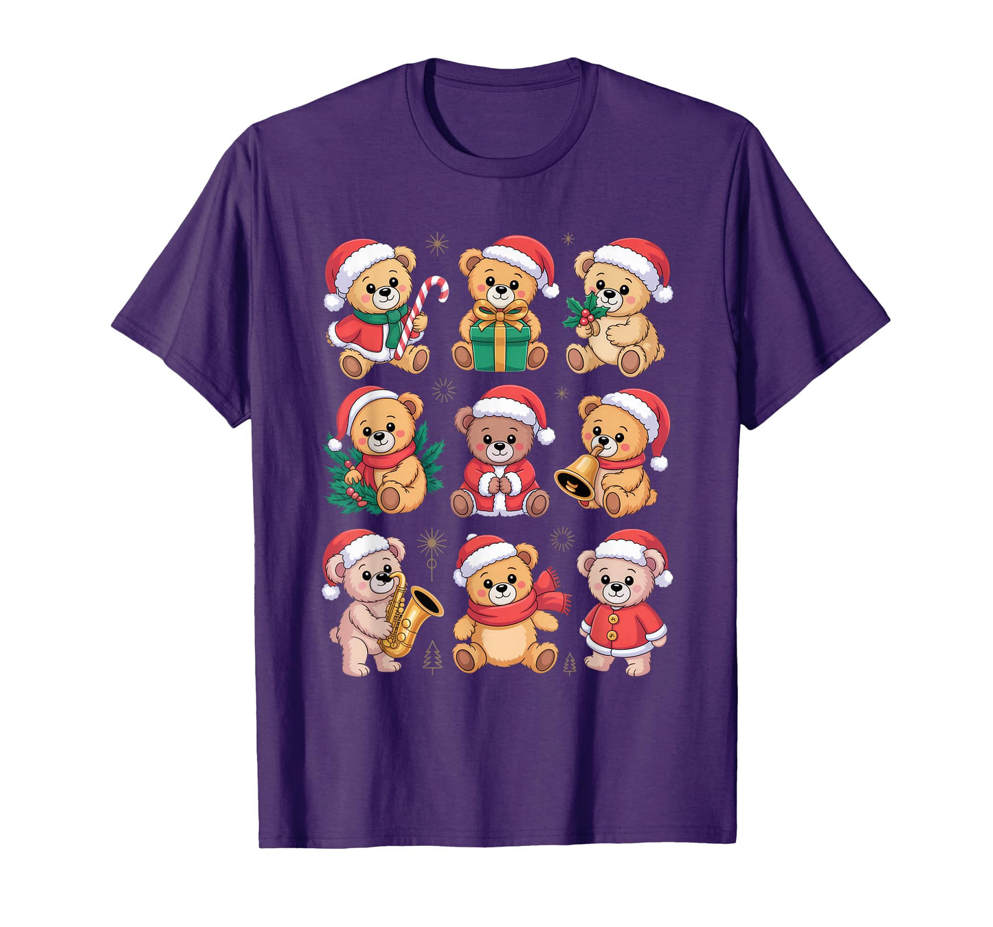 Adorable Santa Bears Christmas Cheer for Kids and Festive T-Shirt