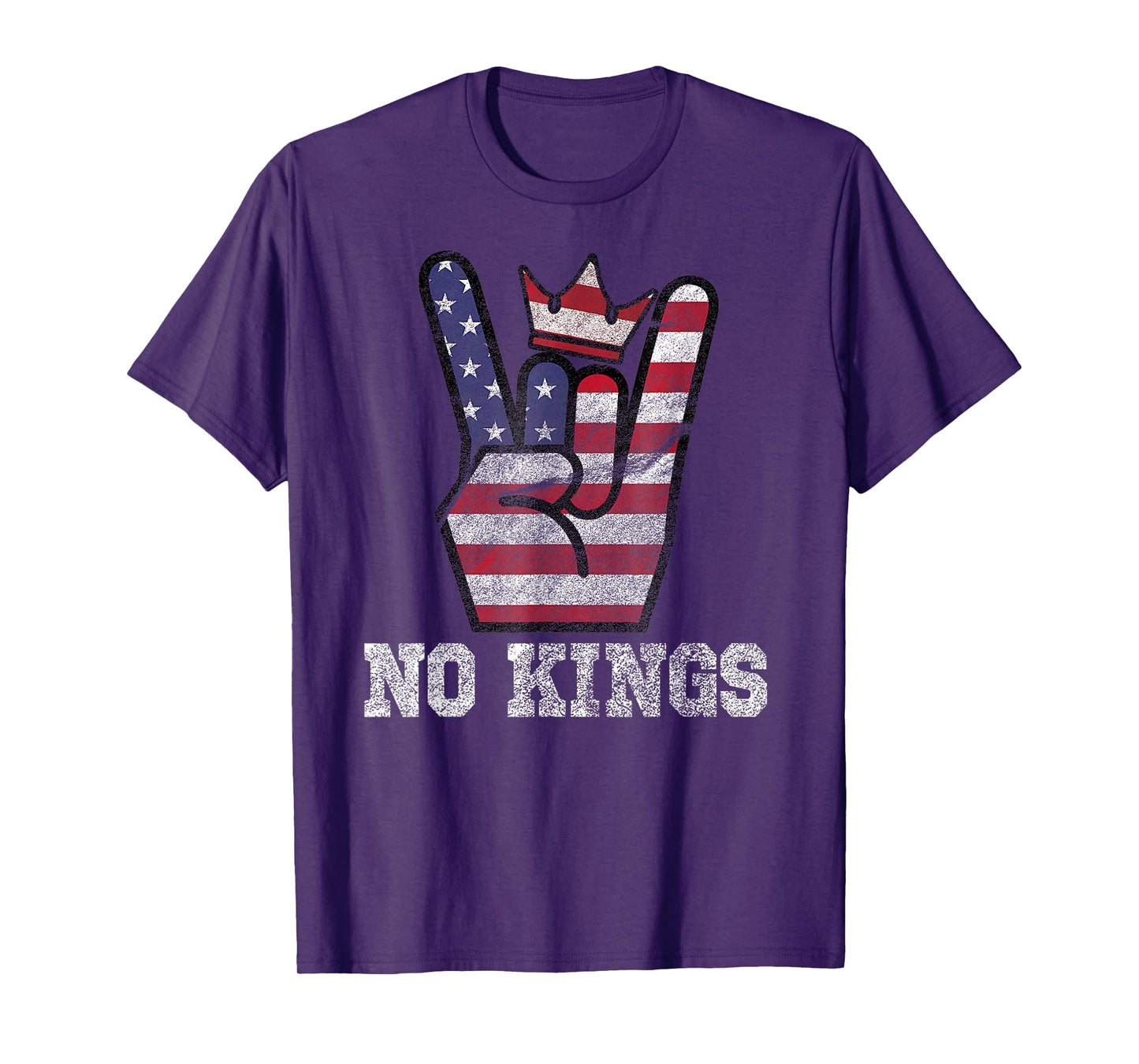 No Kings Shirt 4th of July Vintage American Flag No Kings T-Shirt