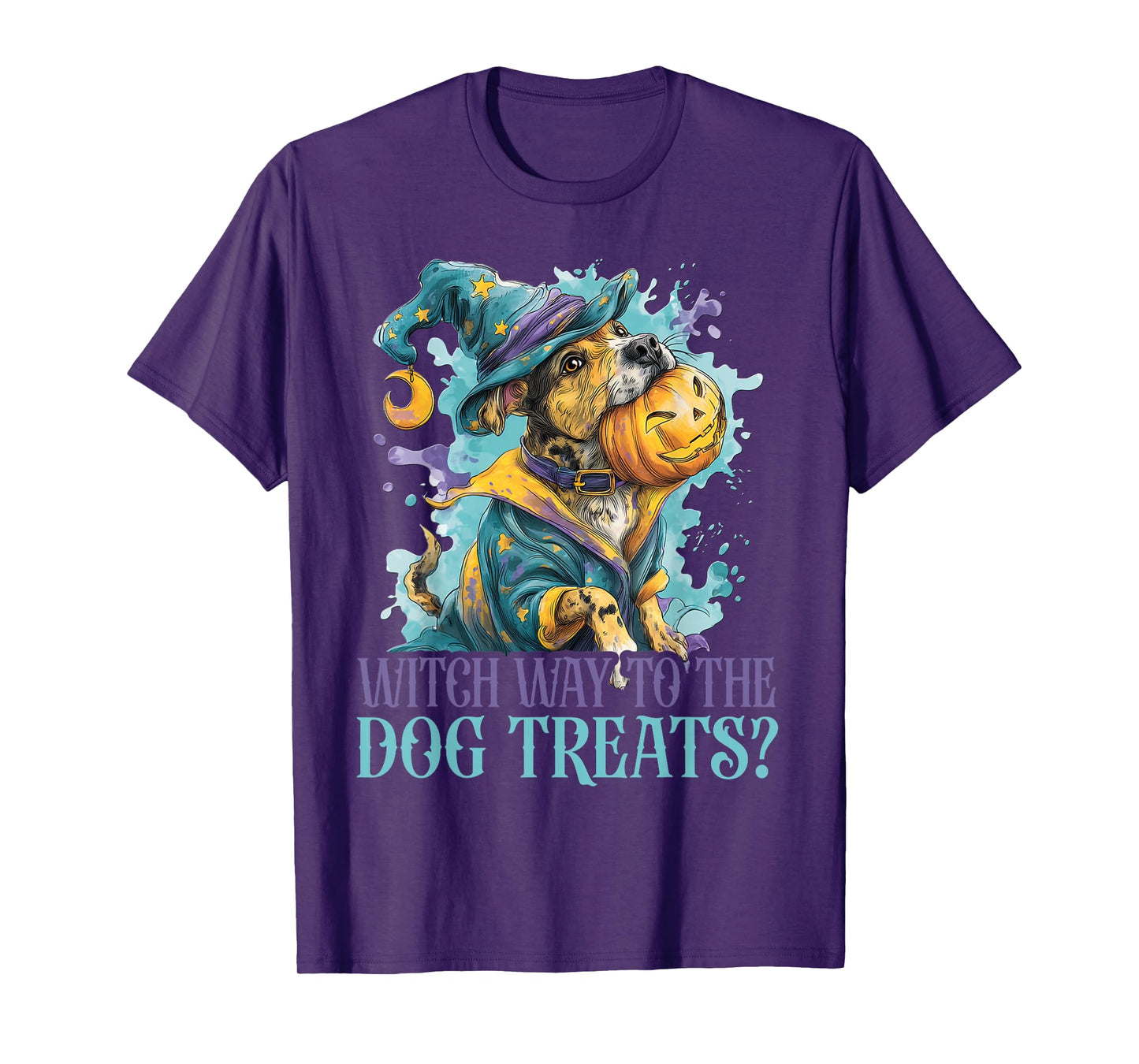 Witch Way to The Dog Treats? - Cute Dog Halloween T-Shirt