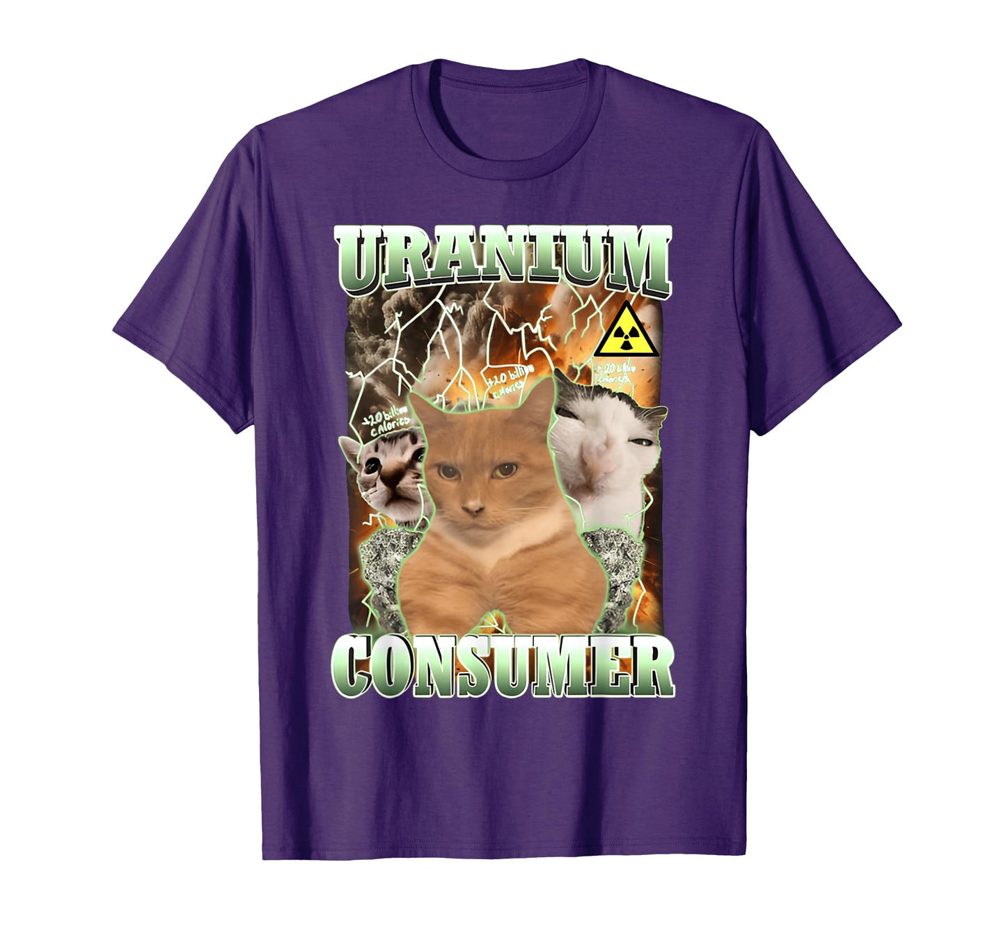 Uranium Consumer Cat & FUNNY Cute Cats T-Shirt for Men Women Girls Kids