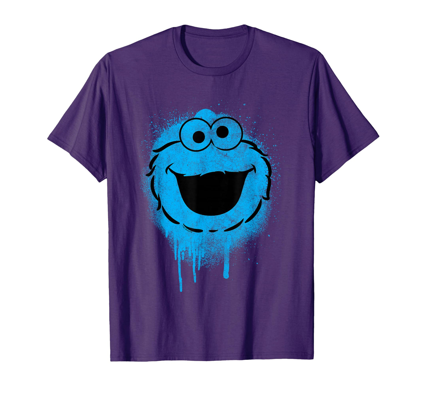 Sesame Street Cookie Monster Graffiti Face Halloween Costume T-Shirt