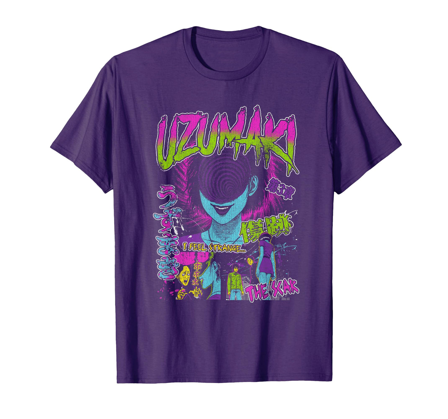 Uzumaki Junji Ito Spiral Girl Horror Manga T-Shirt