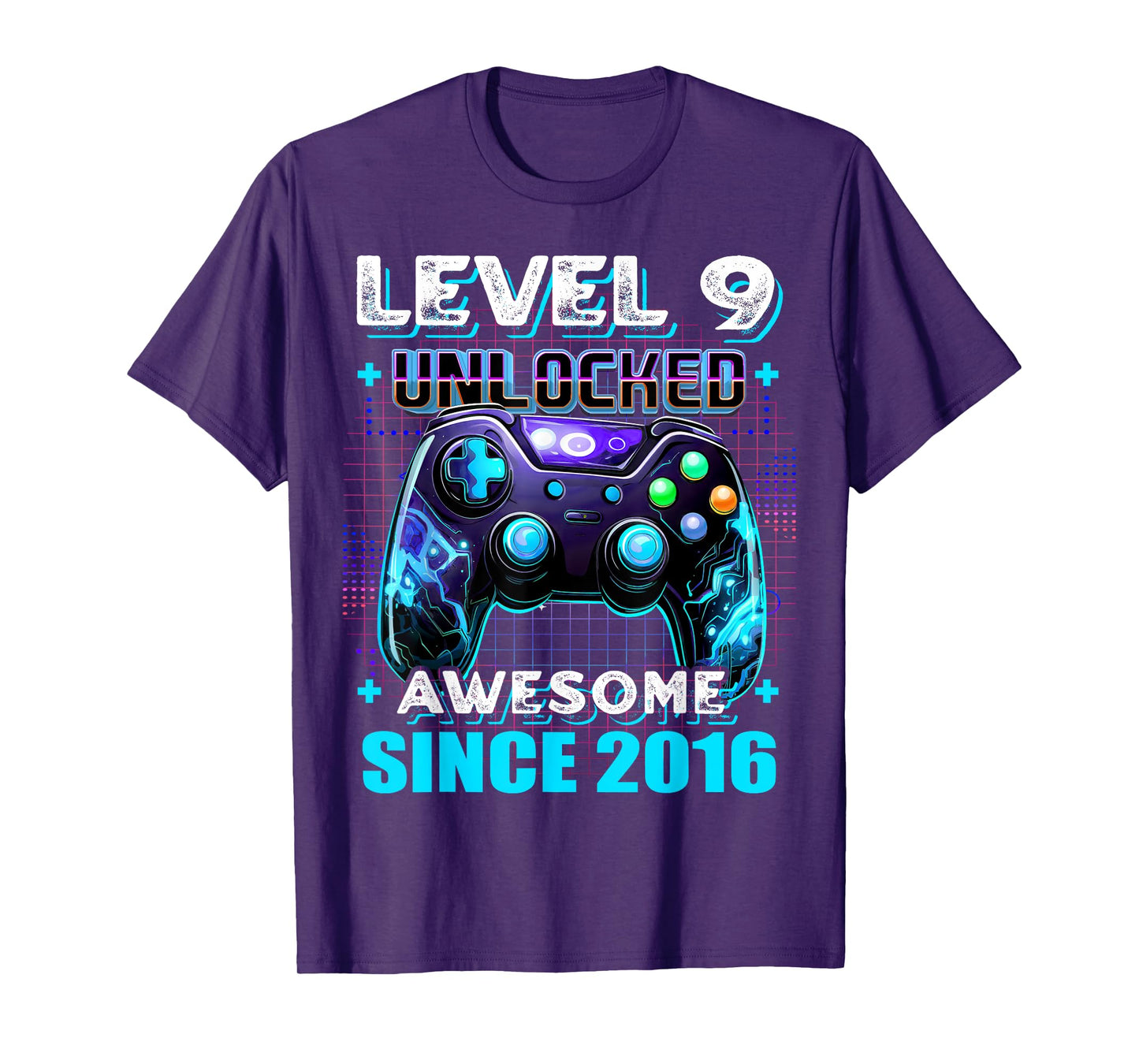 9th Birthday Boy Level 9 Gamer 9 Year Video Game Party T-Shirt