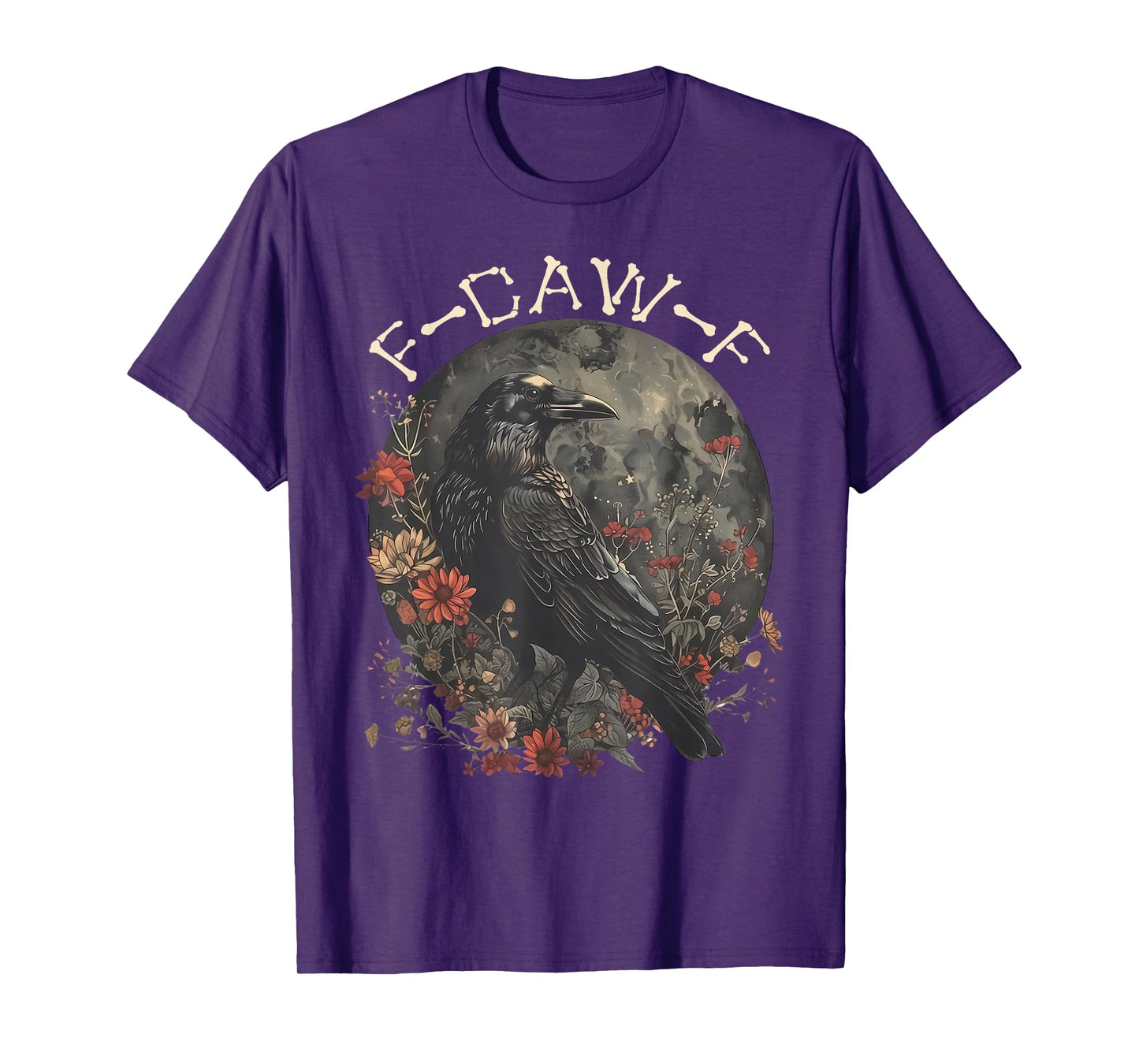 Funny F Caw F Raven Bird Saying Graphic T-Shirt