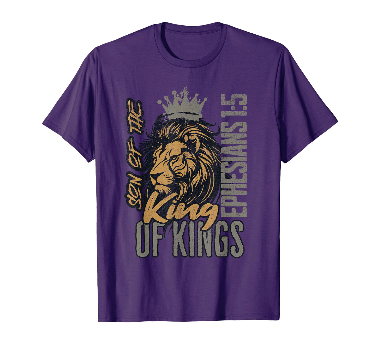 Christian Son of King Kings Lion of Judah Scripture Bible T-Shirt