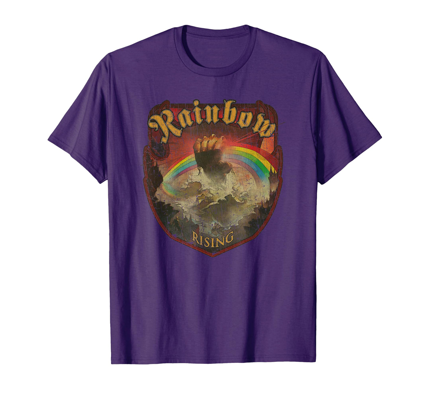 Vintage Rainbow Rising 70s Music Demon Hard Rock T-Shirt