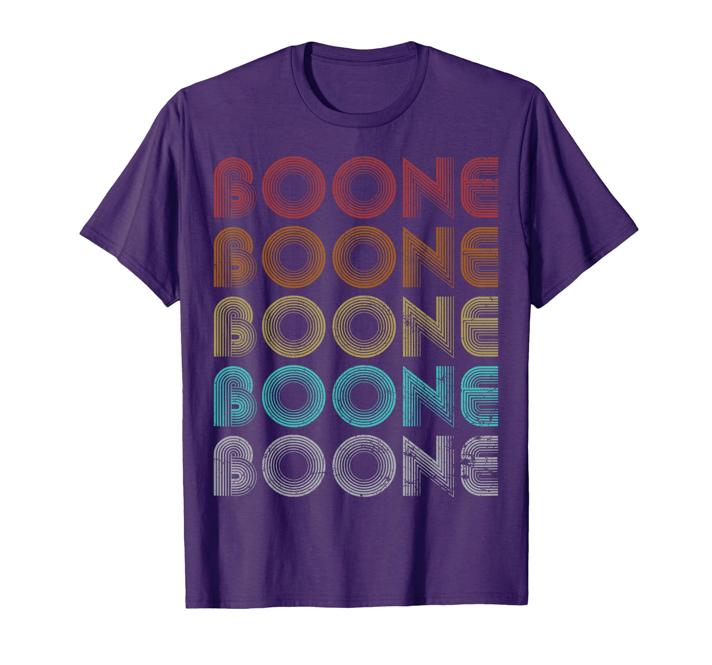 Boone Family Name I Love Boone Personalized Vintage T-Shirt