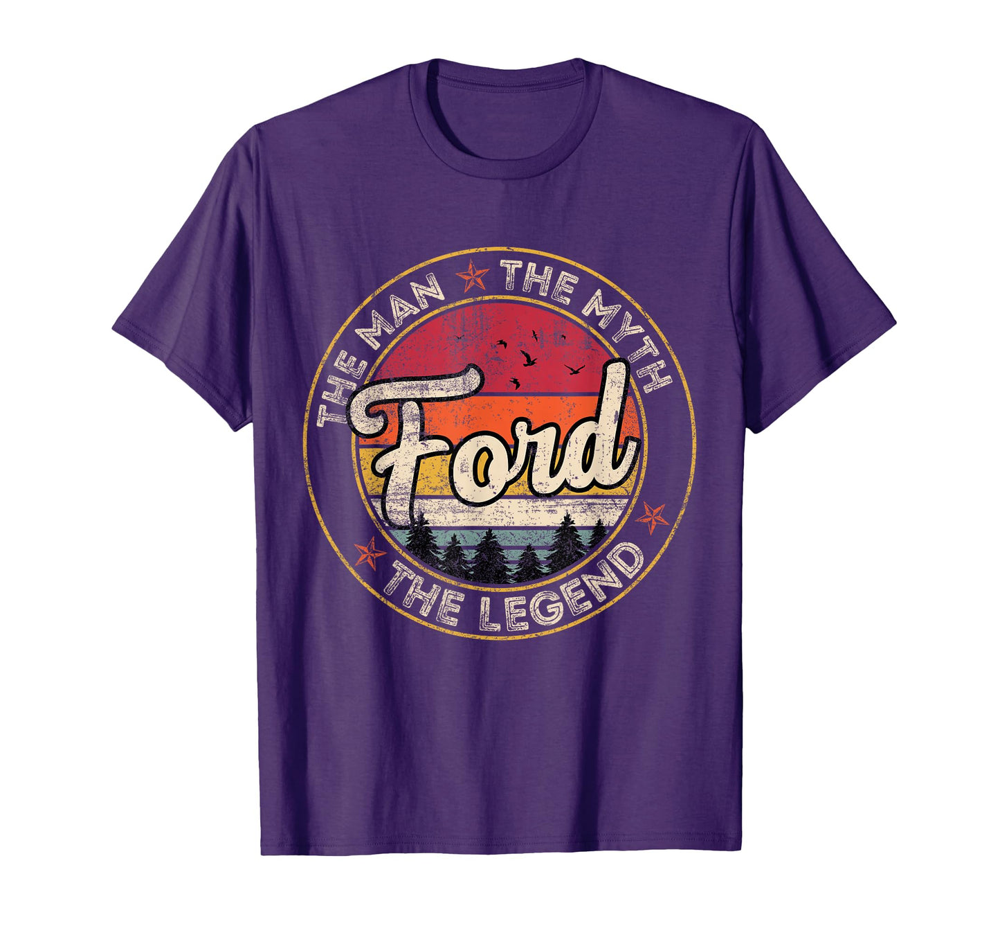 Ford The Man The Myth The Legend Personalized Name T-Shirt