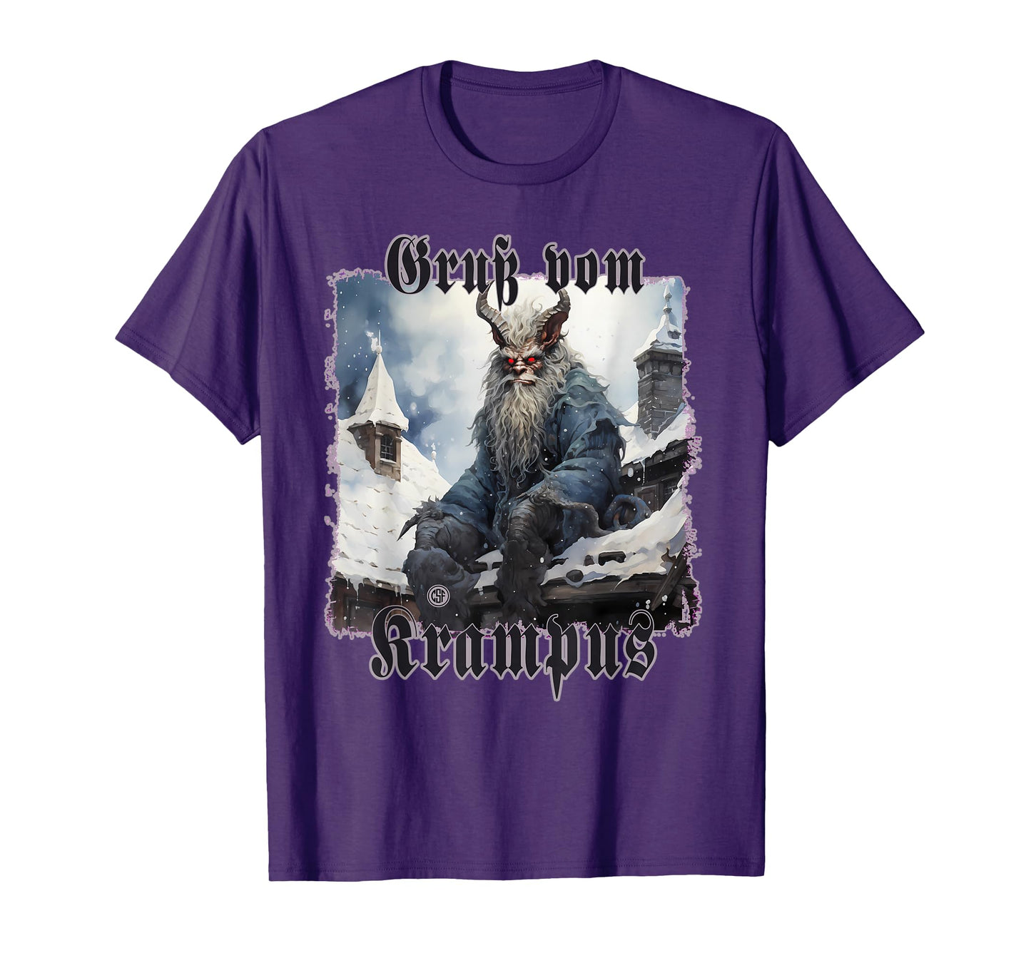 Greeting from Krampus Christmas Legend Figure T-Shirt