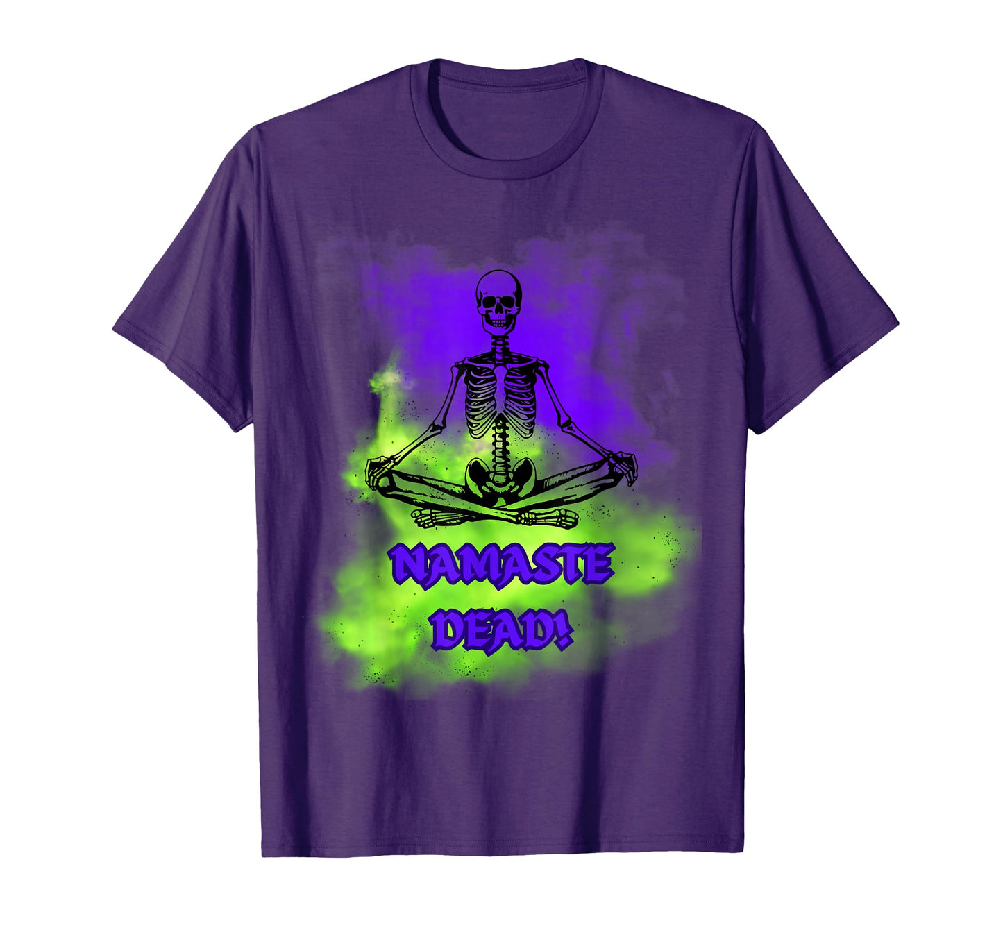 Funny Skeleton Yoga – Namaste Dead Halloween Meditation T-Shirt