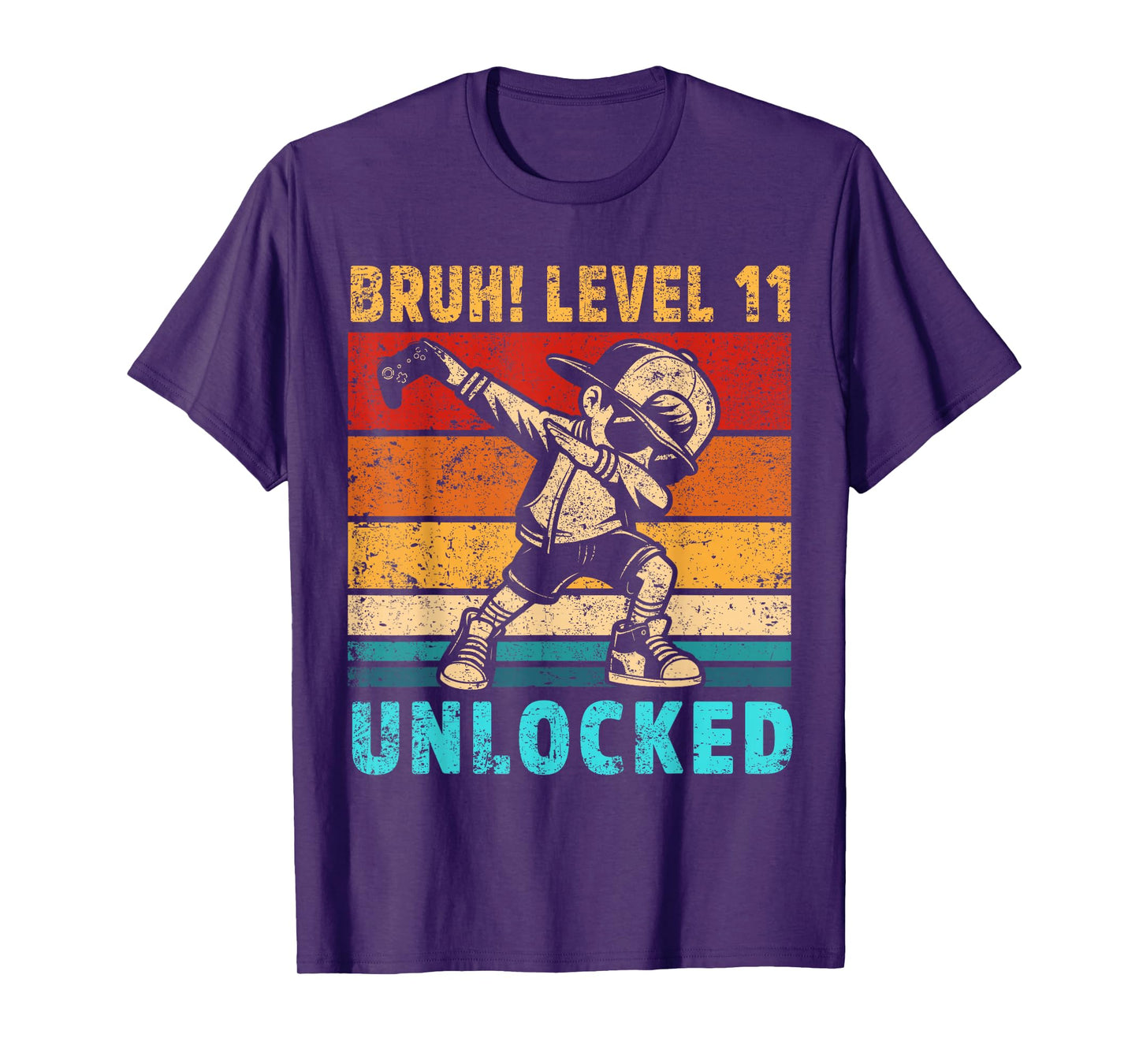 11 Year Old Birthday Dabbing Boy Bruh 11th level unlocked T-Shirt