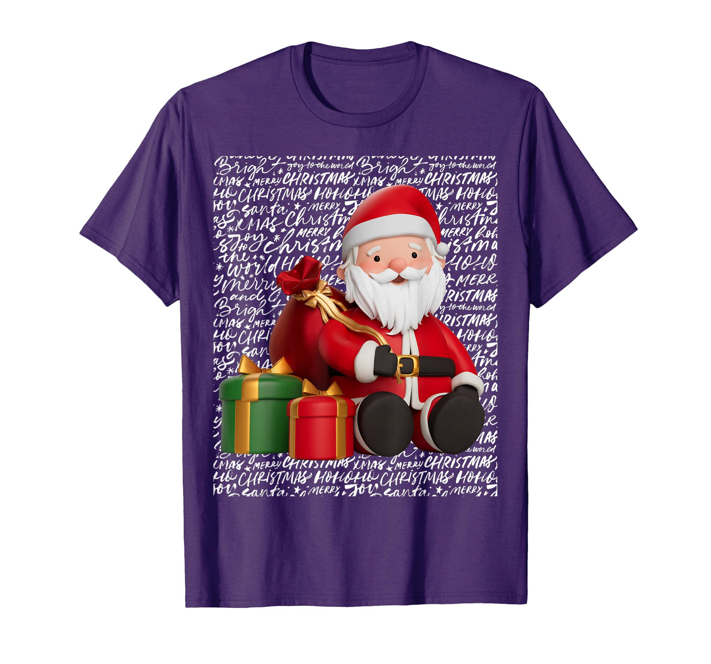 Christmas Happy Santa Festive Holidays T-Shirt