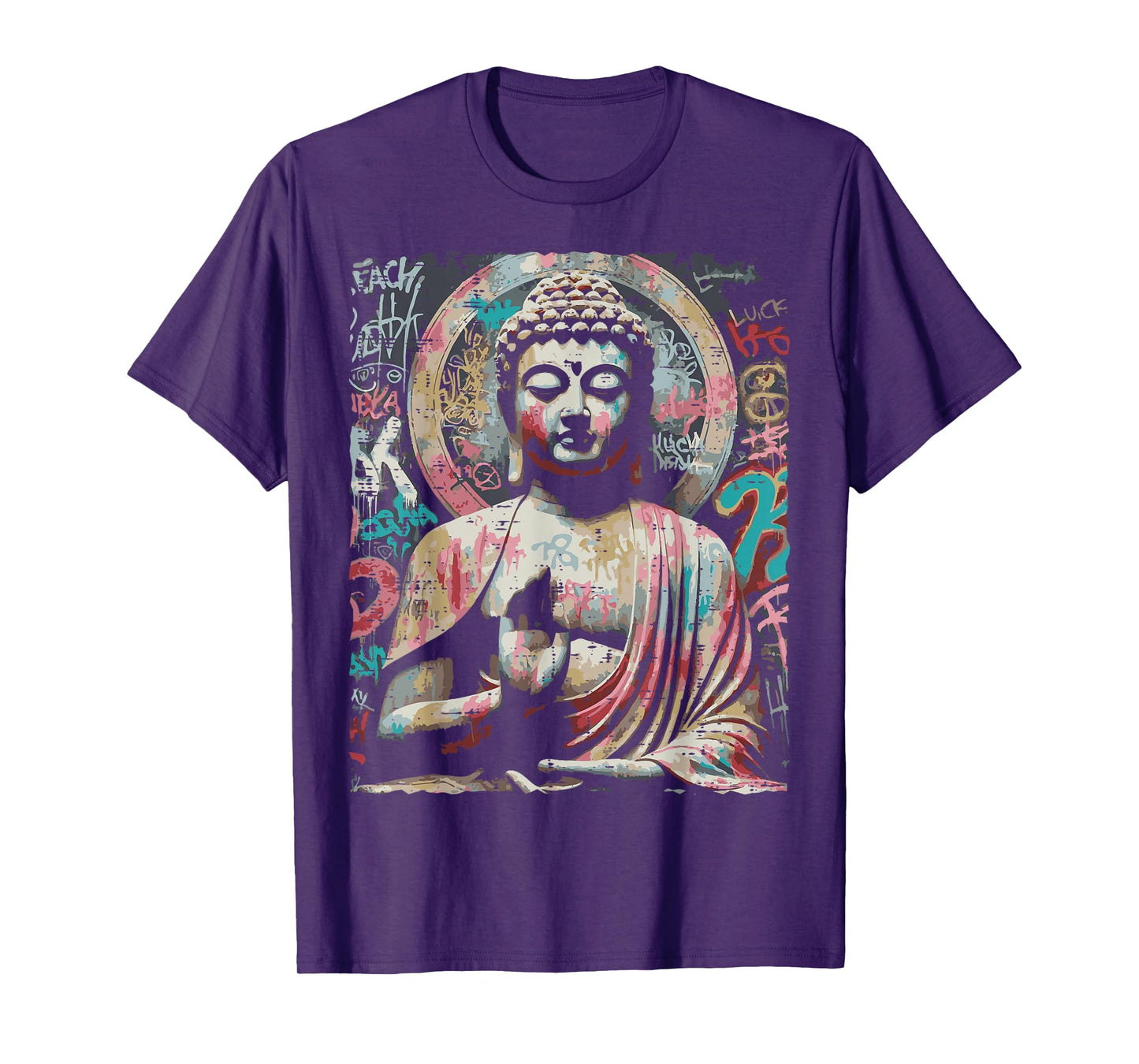 Street Wear Buddha Graffiti Vintage Meditation Men Women Kid T-Shirt