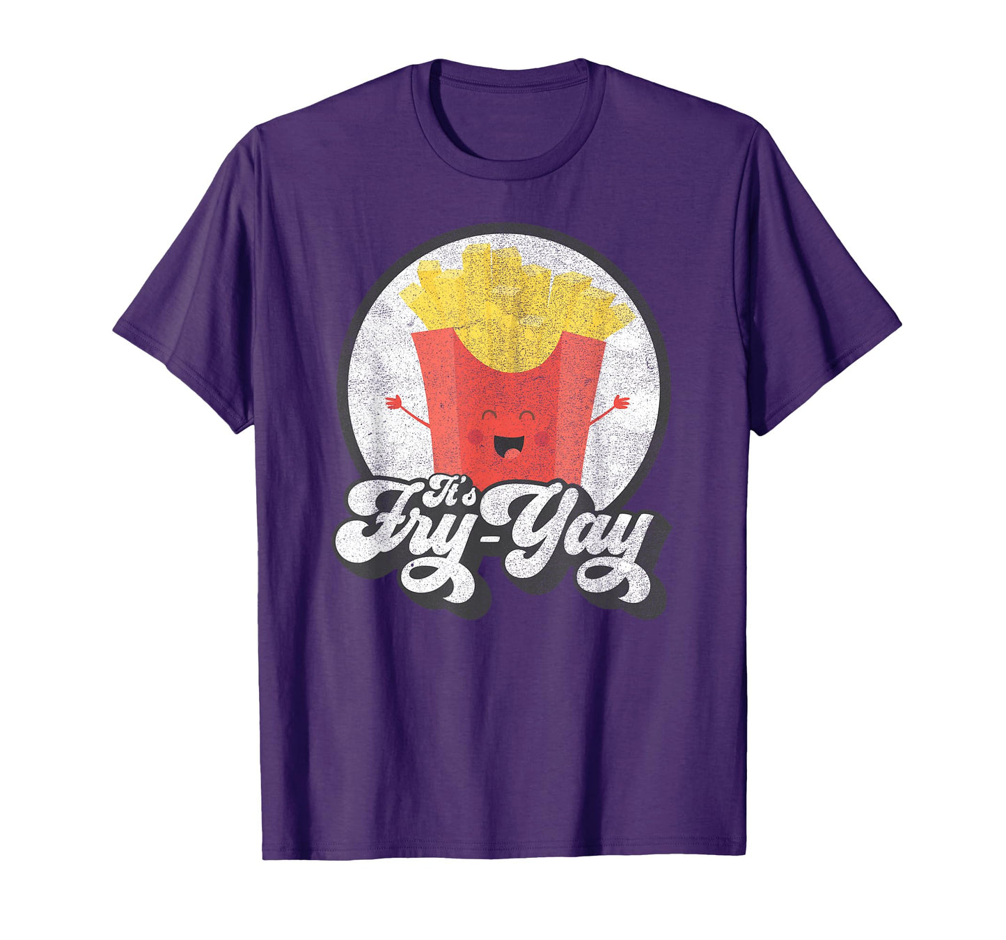 It's Fry-Yay T-Shirt - Retro Distressed T-Shirt