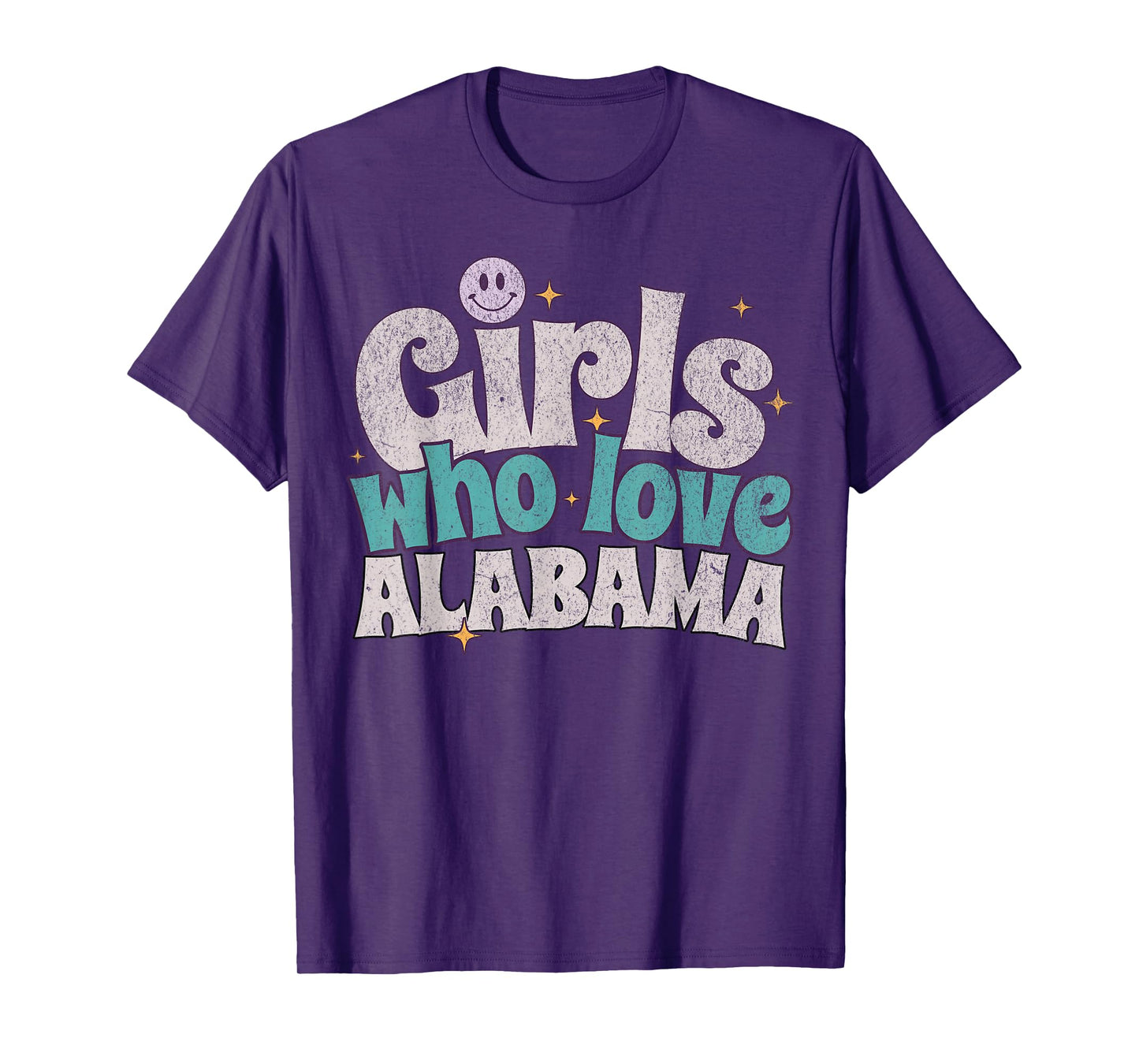 Girls Who Love Alabama, Women's Cute Alabama T-Shirt