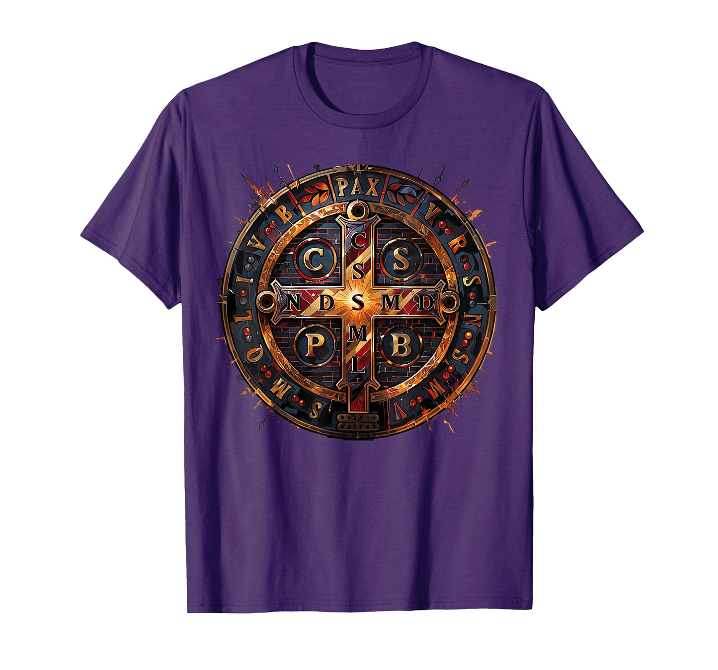 Catholic Saint Benedict Medal T-Shirt