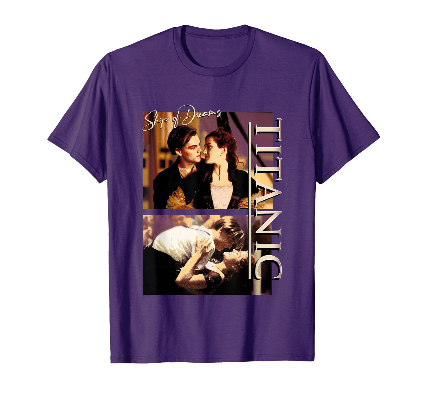 Titanic Iconic Jack & Rose Ship Dreams Vintage Chest Poster T-Shirt