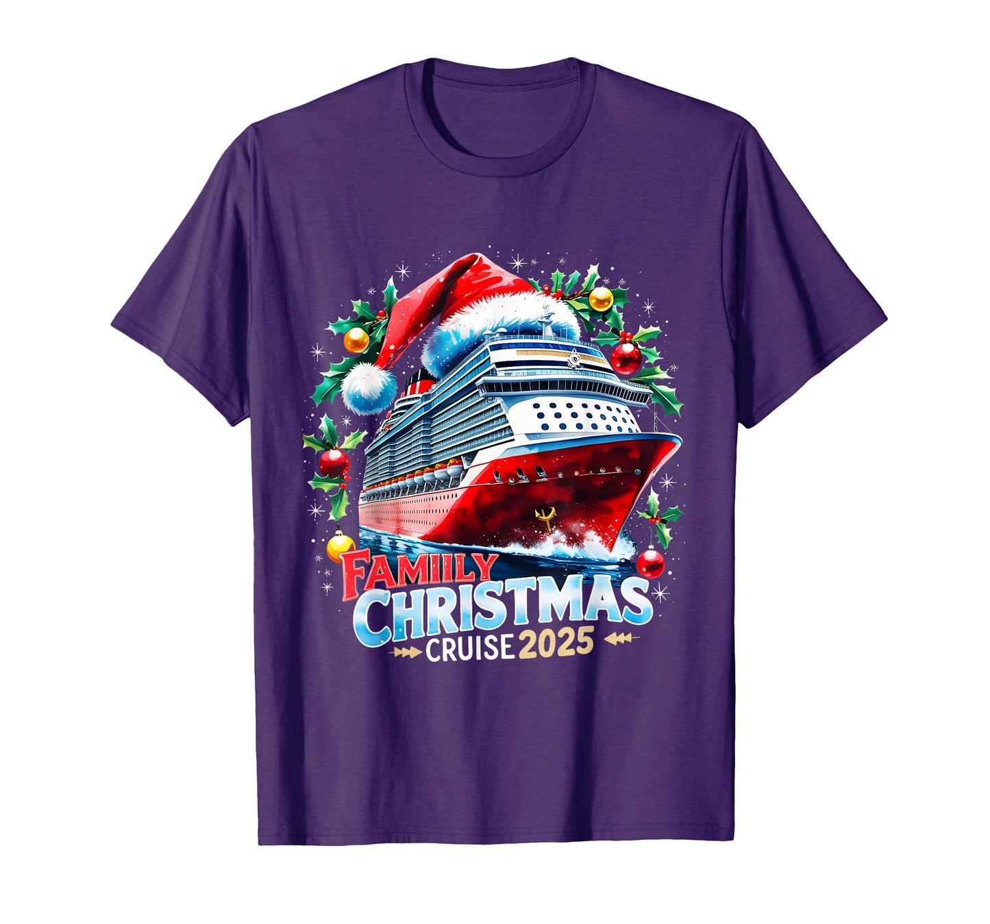 Family Christmas Cruise 2025 Holiday Vacation Tee T-Shirt