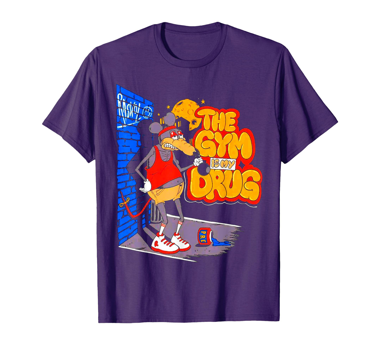 The Gym Is My Drug Funny Weightlifting Bodybuilding Fitness T-Shirt
