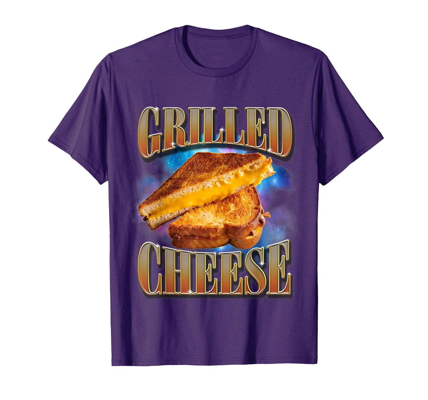 Grilled Cheese Food Lover Funny Gag Weird Meme 90s Trendy T-Shirt
