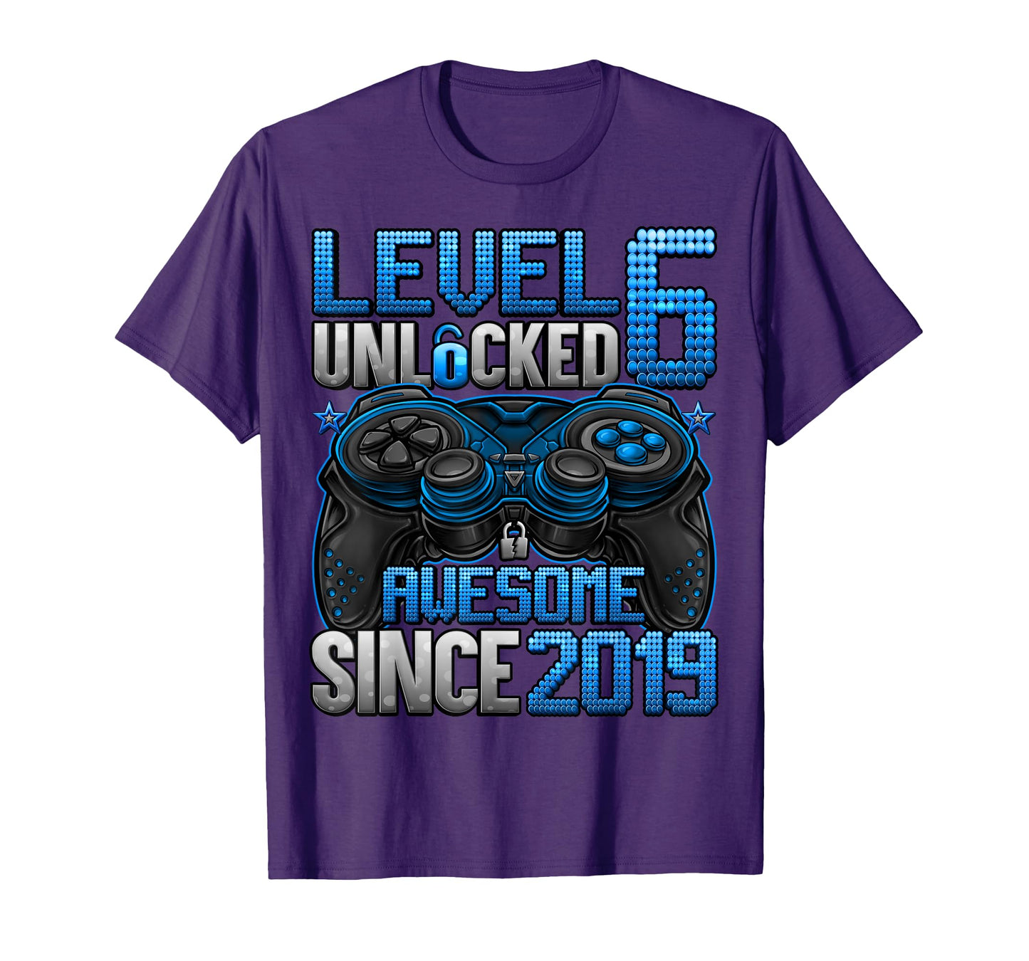 Level 6 Unlocked 6 Year Old Gifts For Boys 6th Birthday Boy T-Shirt