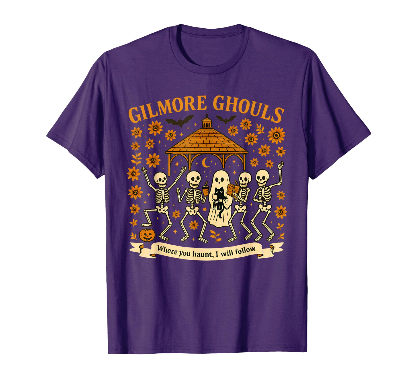 Gilmore Ghouls Where You Haunt I Will Follow Halloween Ghost T-Shirt