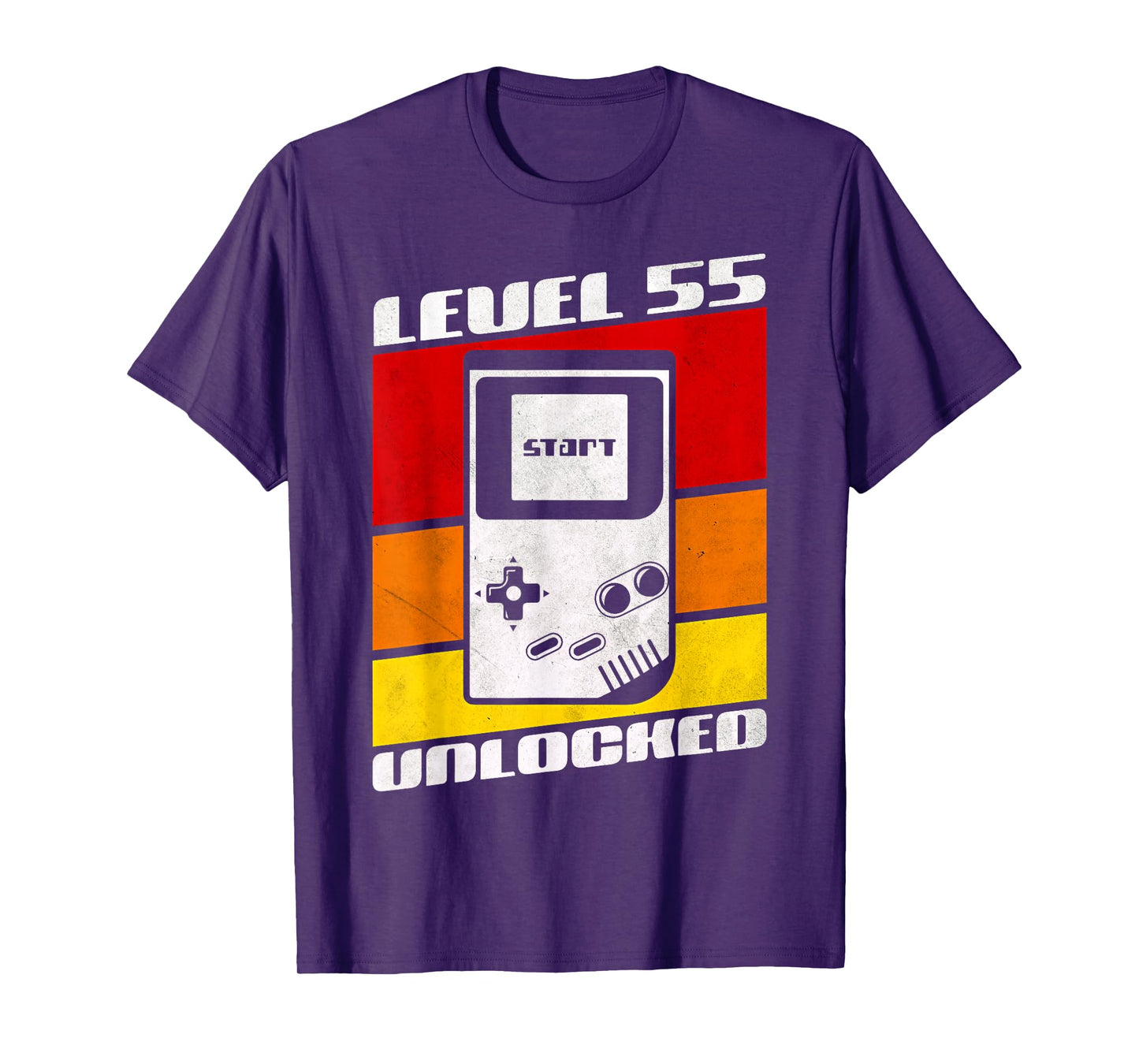 Level 55 Unlocked Video Gamer Retro 55th Birthday Gifts T-Shirt