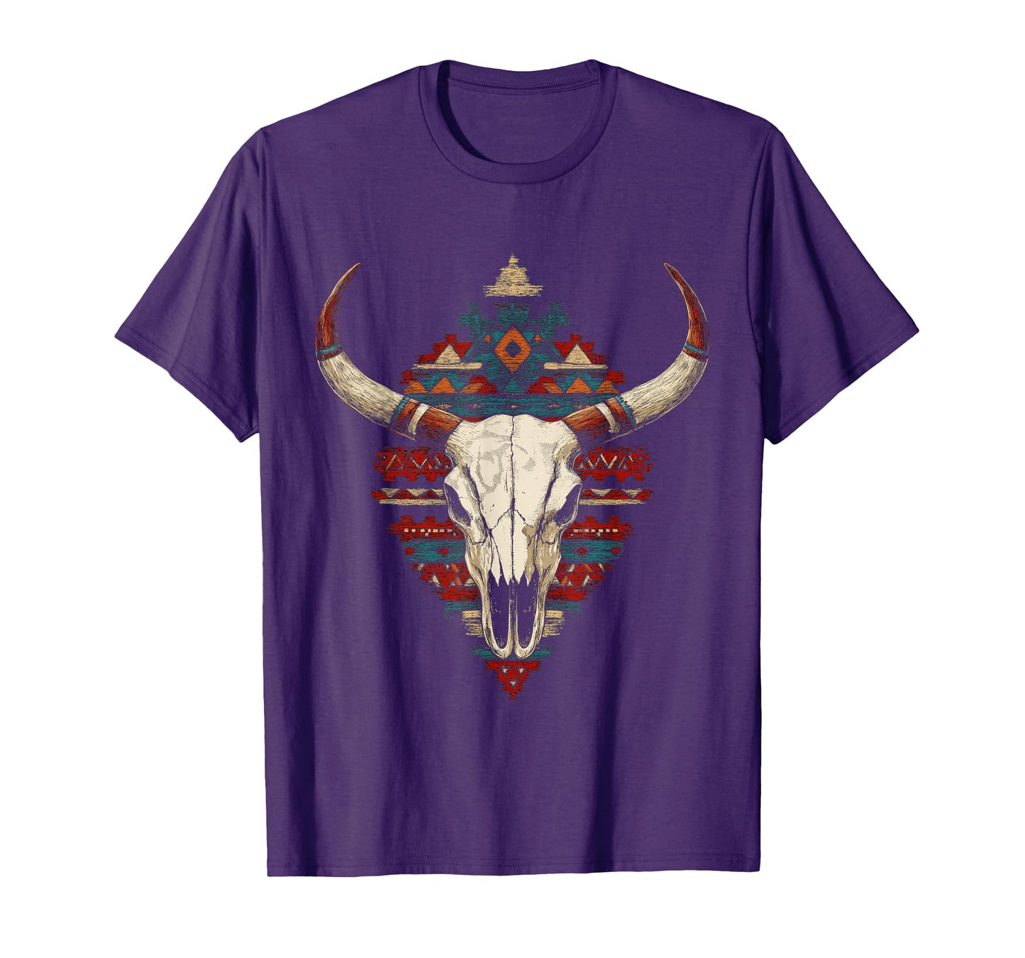 Boho Style Western Native American Indigenous Aztec T-Shirt