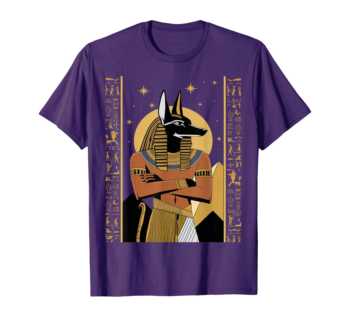 Anubis Egyptian Hieroglyphs T-Shirt