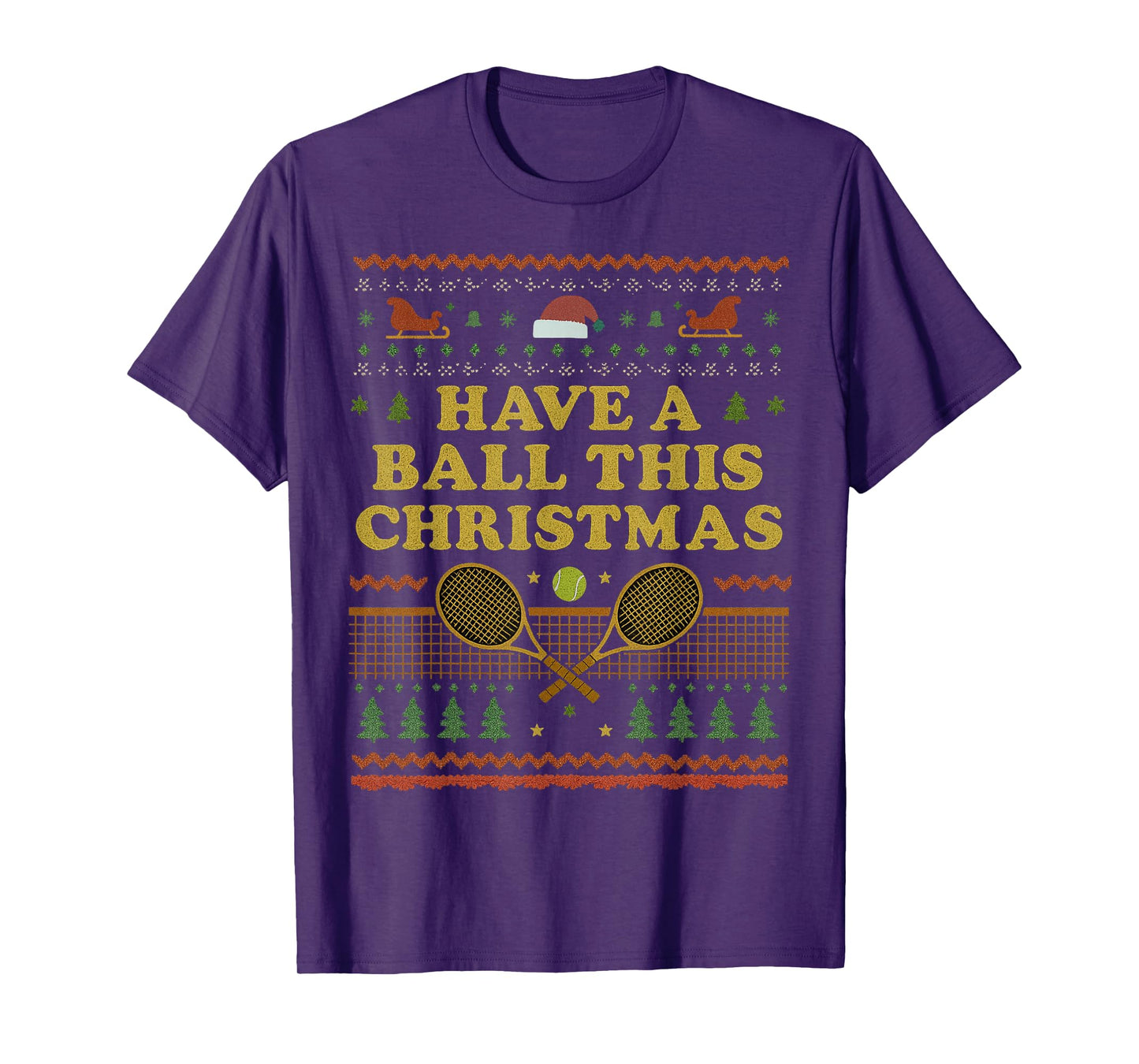 Have a Ball This Christmas Vintage Funny Tennis Xmas T-Shirt