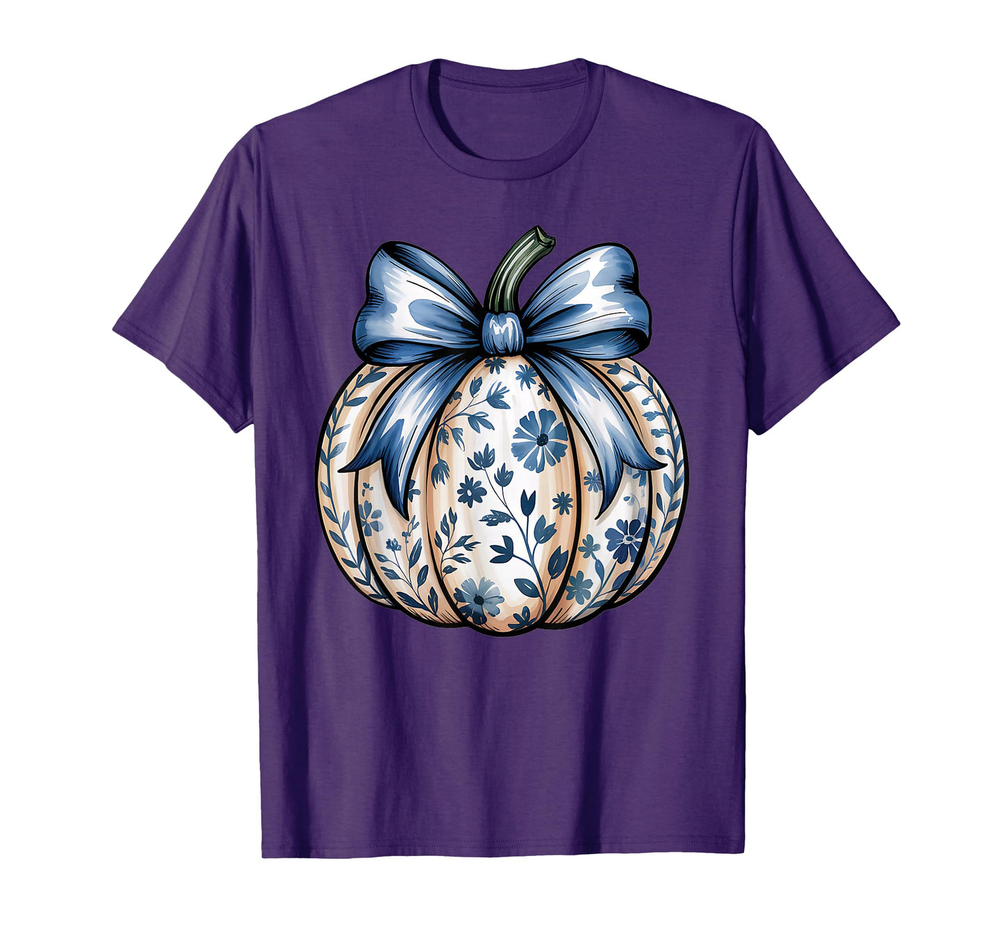 Pumpkin Aesthetic Chinoiserie Coquette Trendy Toile de Jouy T-Shirt