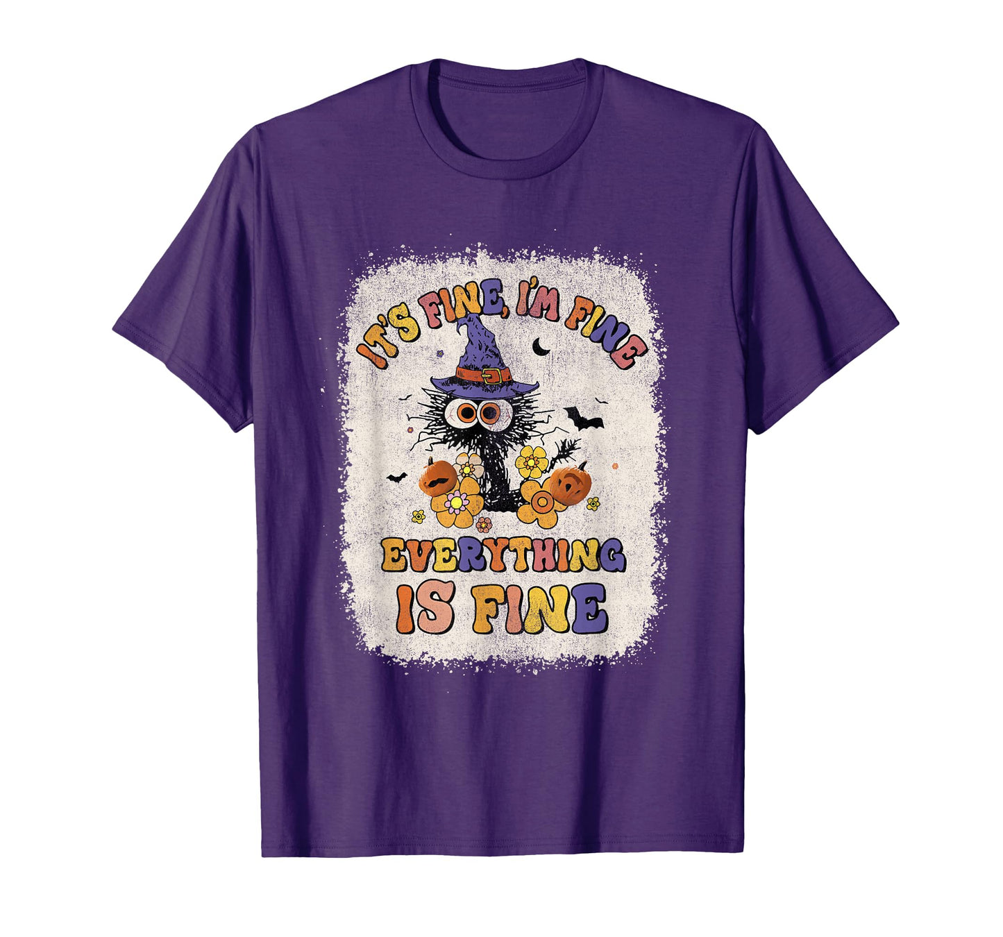 It's Fine I'm Fine Everything is Fine Cat T-Shirt